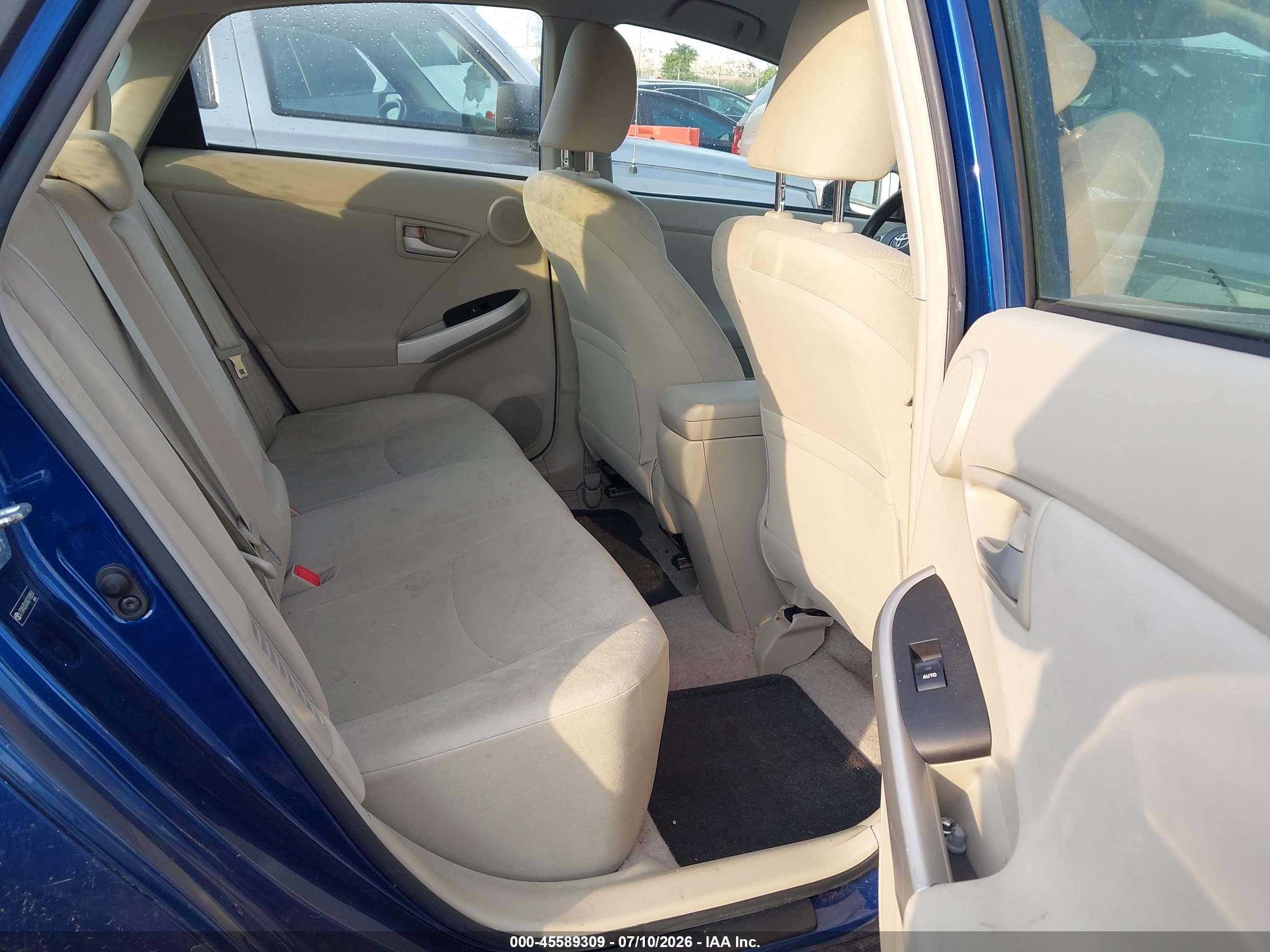 2010 Toyota Prius Iii Blue vin: JTDKN3DUXA0190884