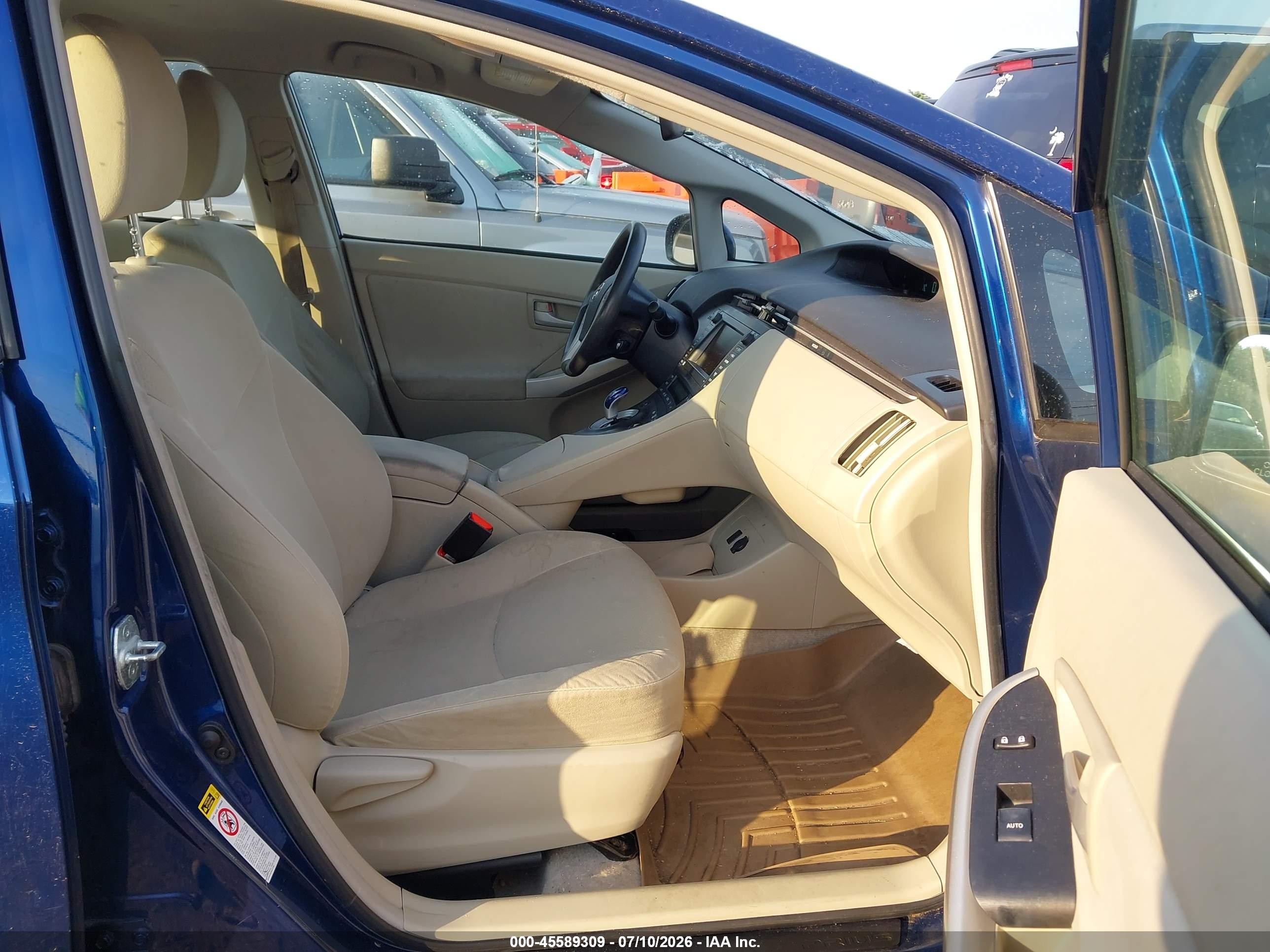 2010 Toyota Prius Iii Blue vin: JTDKN3DUXA0190884