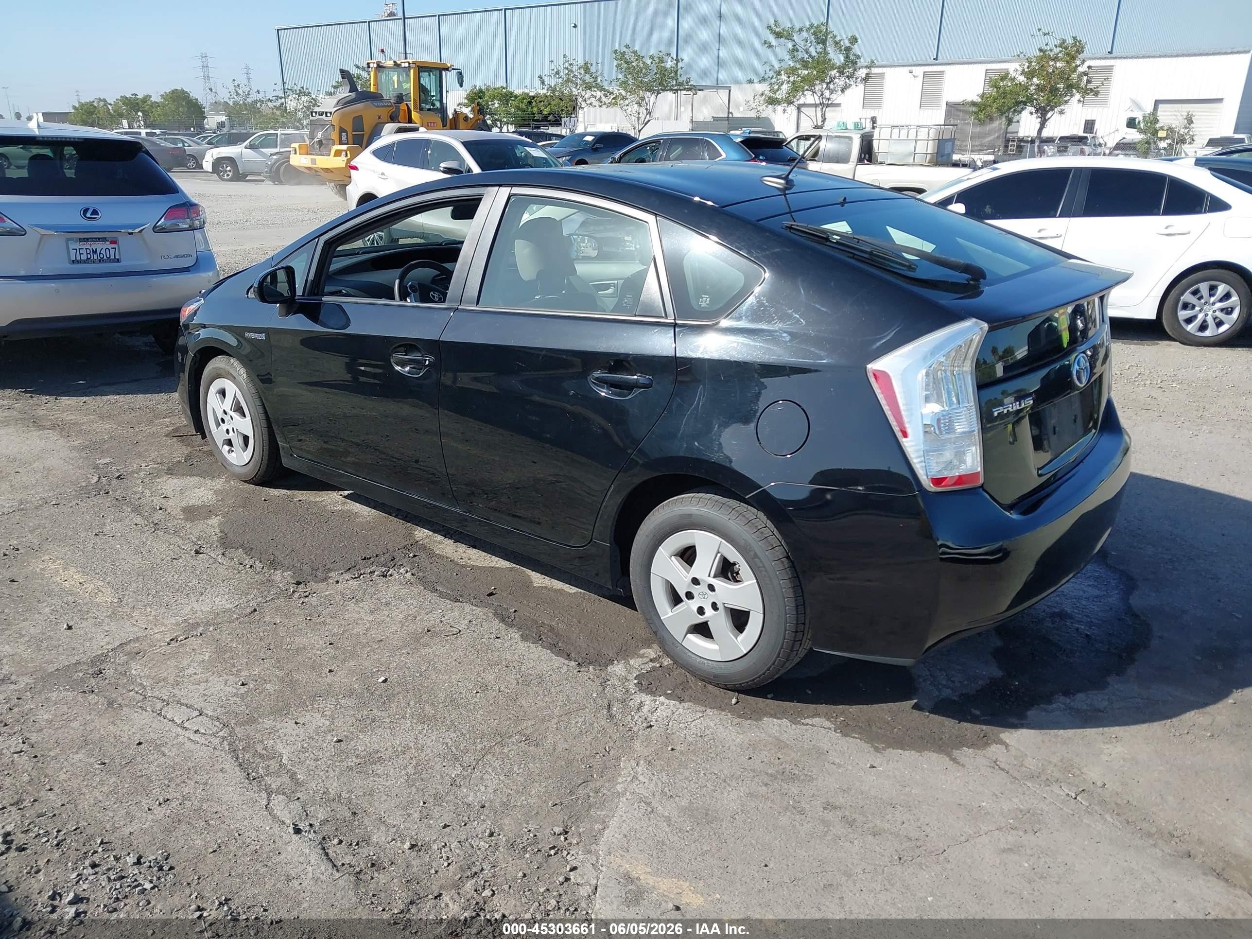 2010 Toyota Prius Ii Black vin: JTDKN3DUXA0210048