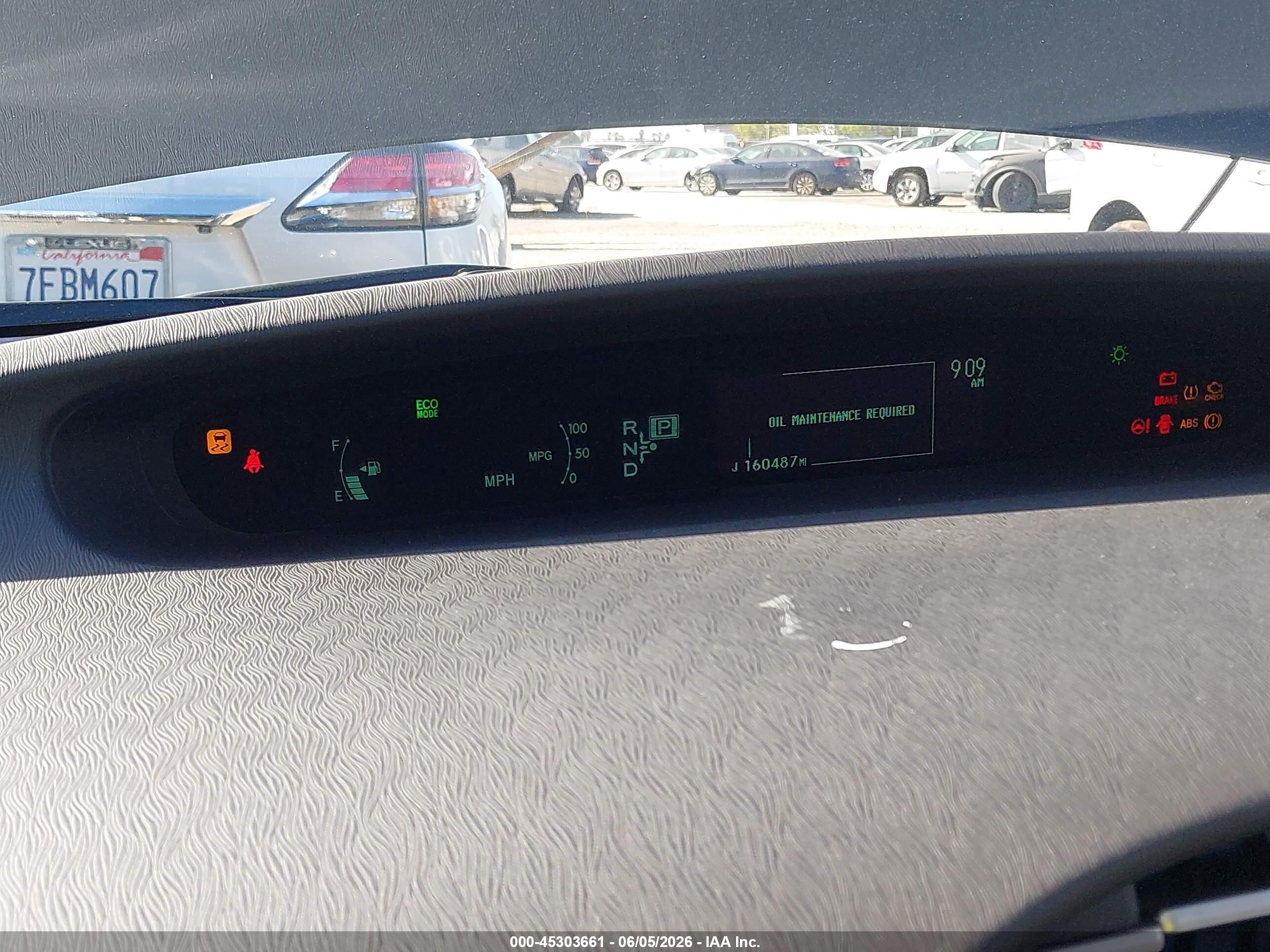 2010 Toyota Prius Ii Black vin: JTDKN3DUXA0210048