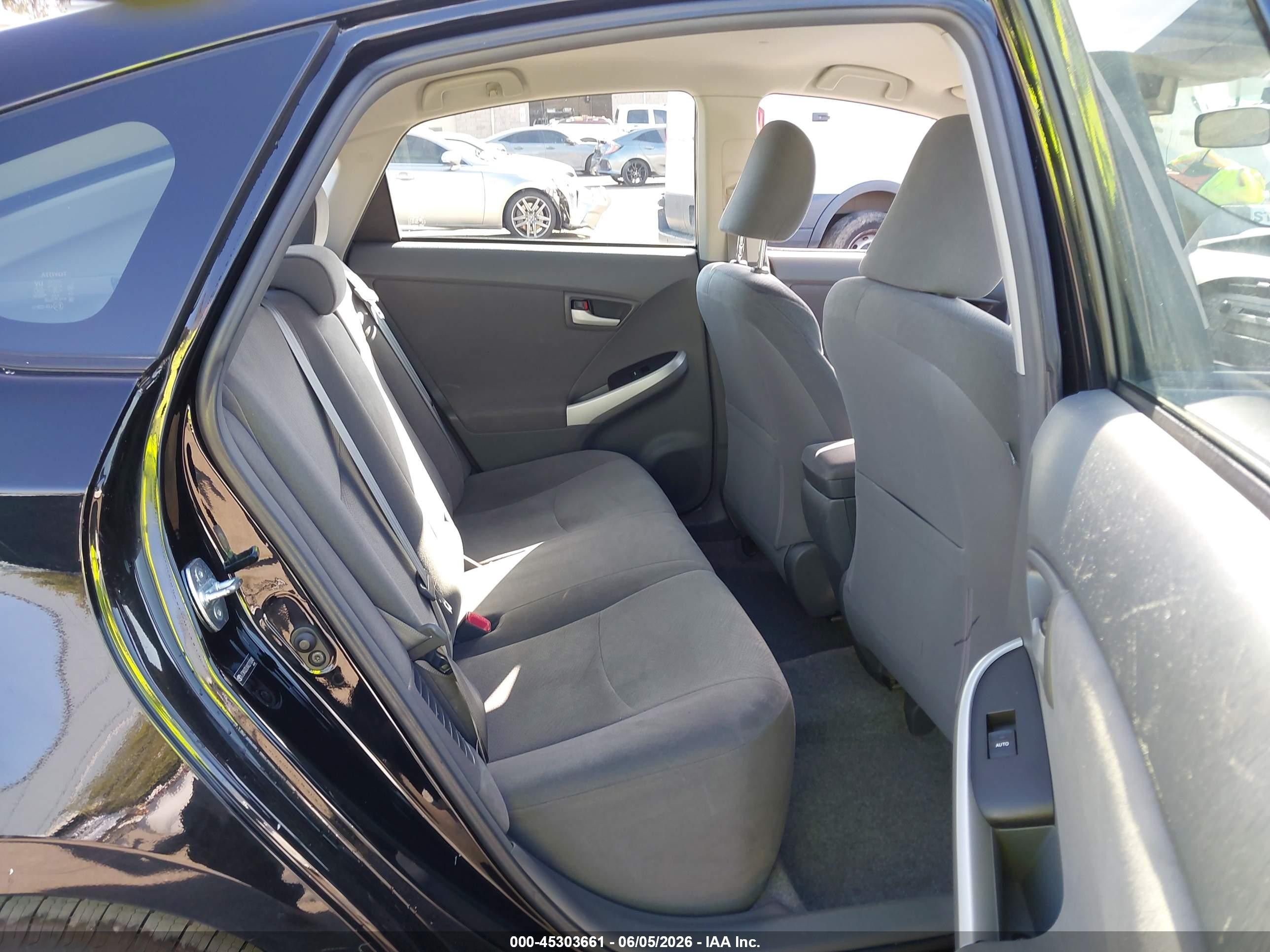 2010 Toyota Prius Ii Black vin: JTDKN3DUXA0210048