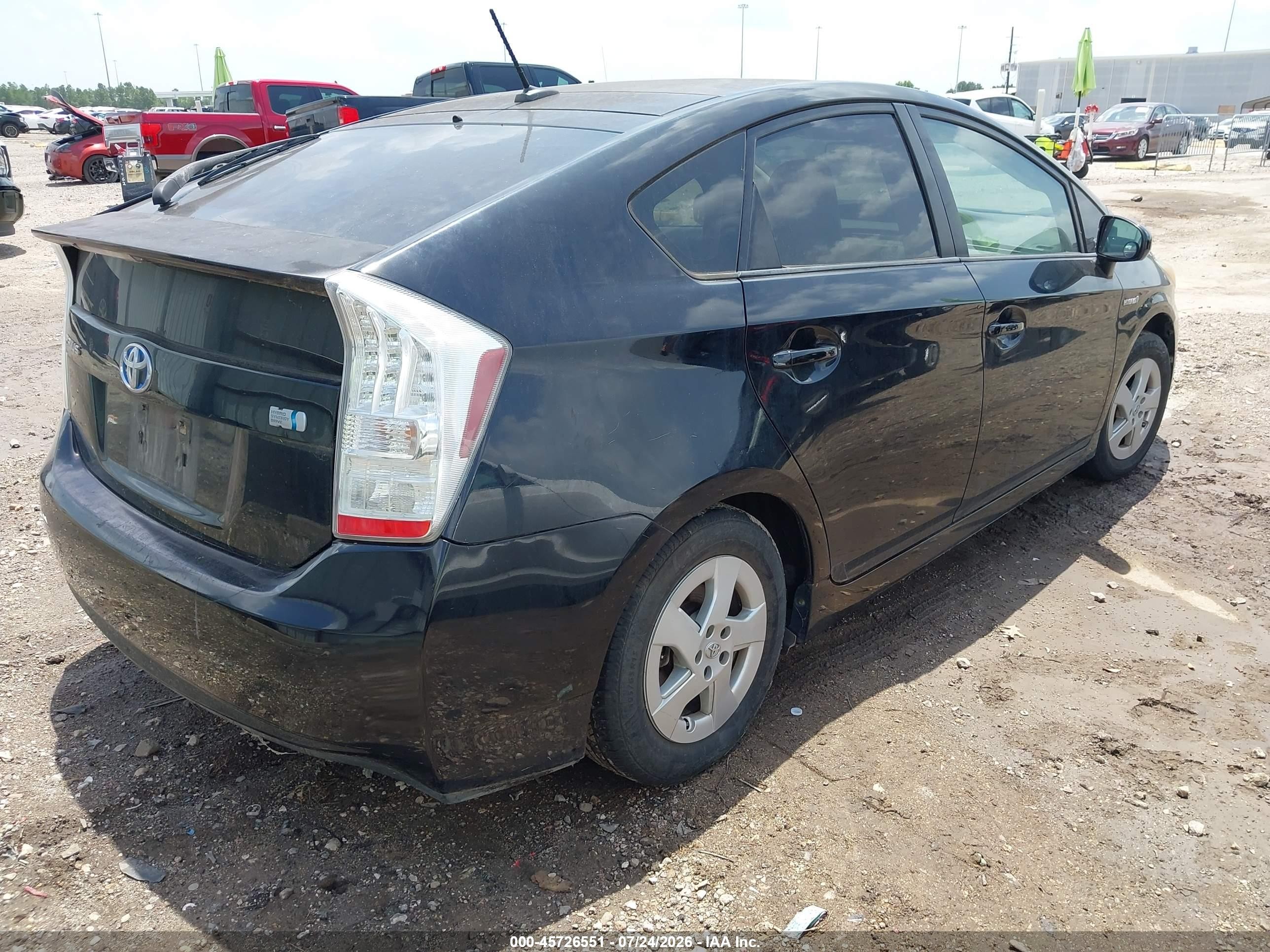 2010 Toyota Prius Iv Black vin: JTDKN3DUXA0224516
