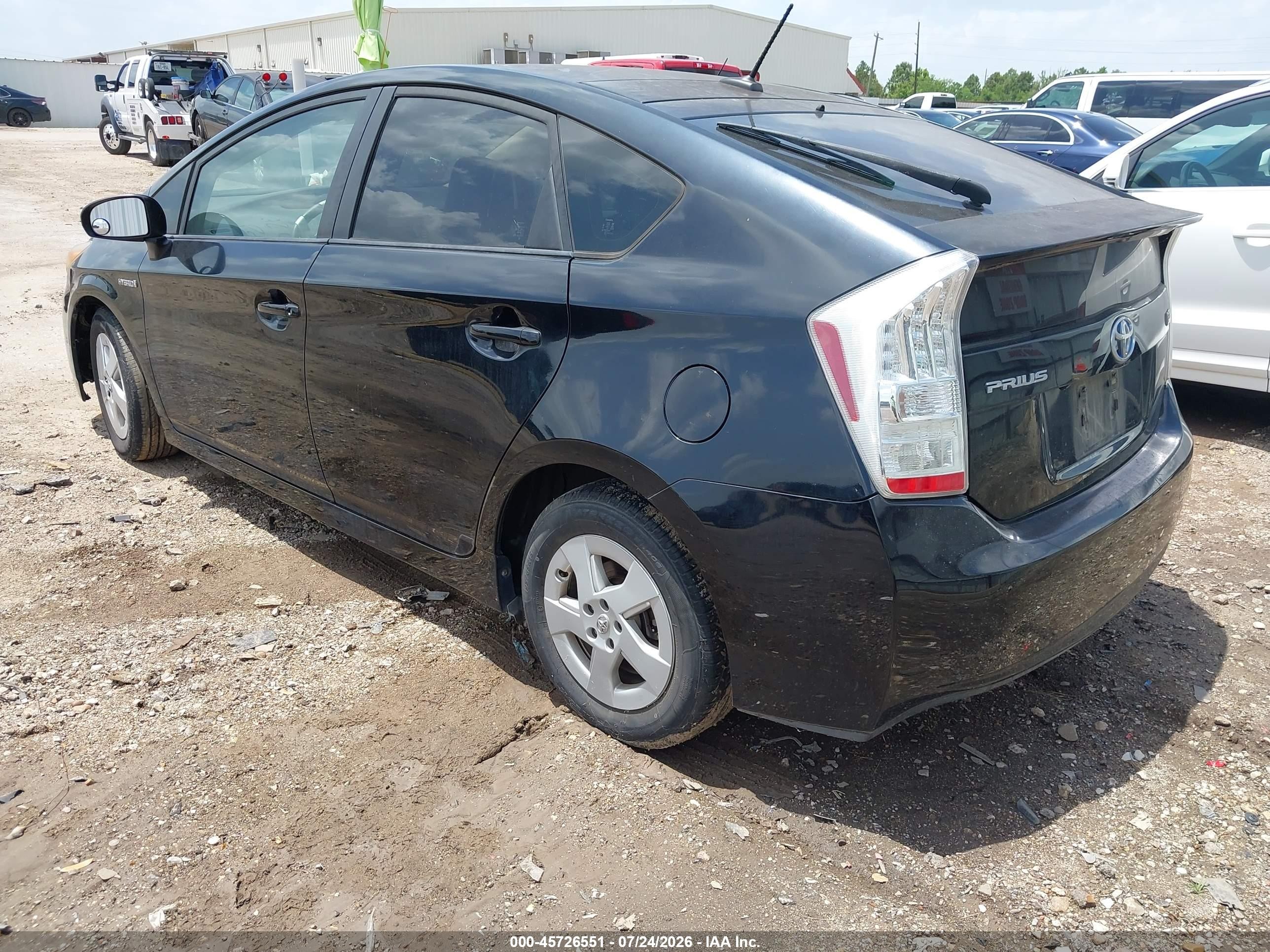 2010 Toyota Prius Iv Black vin: JTDKN3DUXA0224516