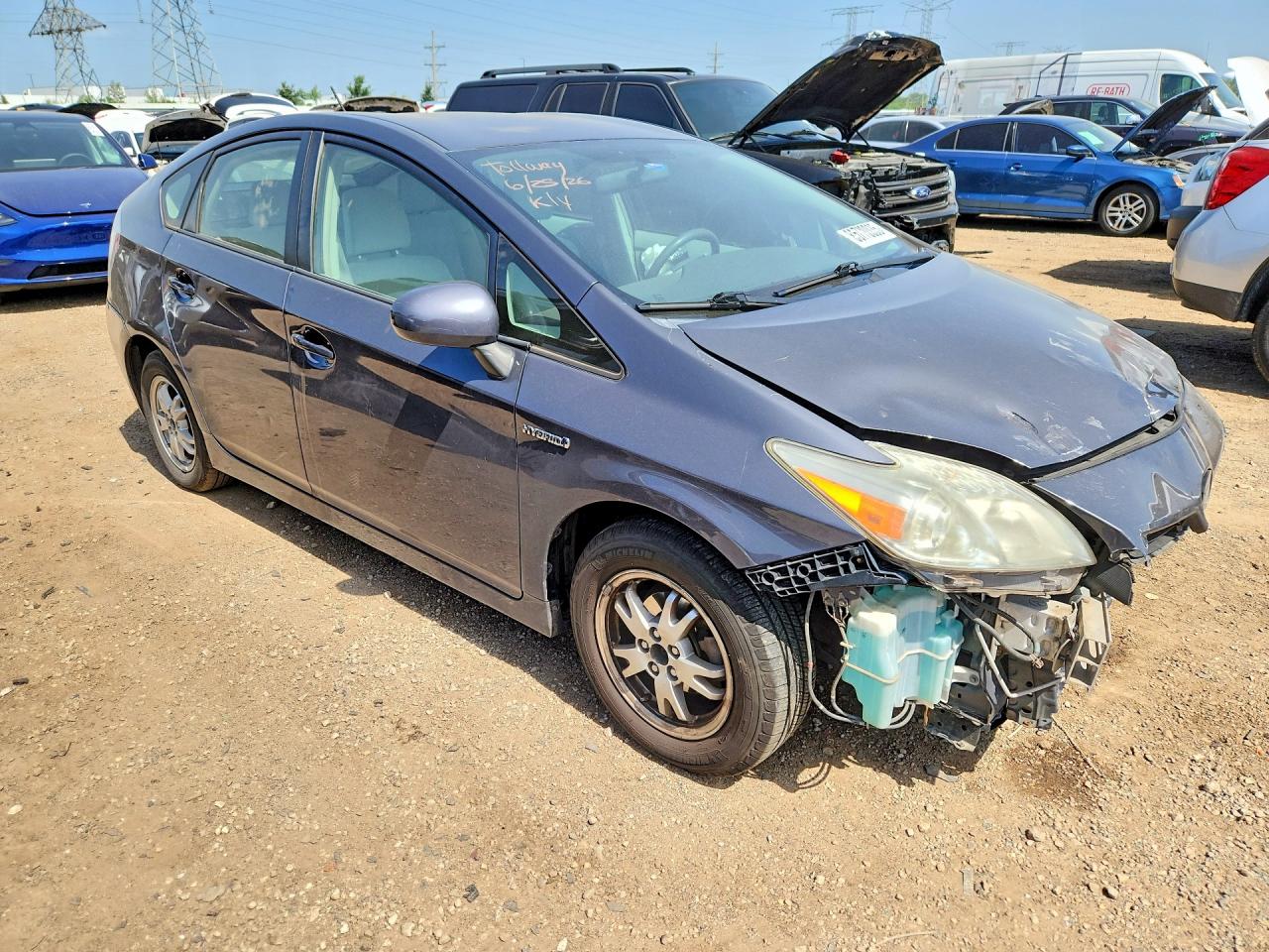 2010 Toyota Prius Ii Gray vin: JTDKN3DUXA0243079