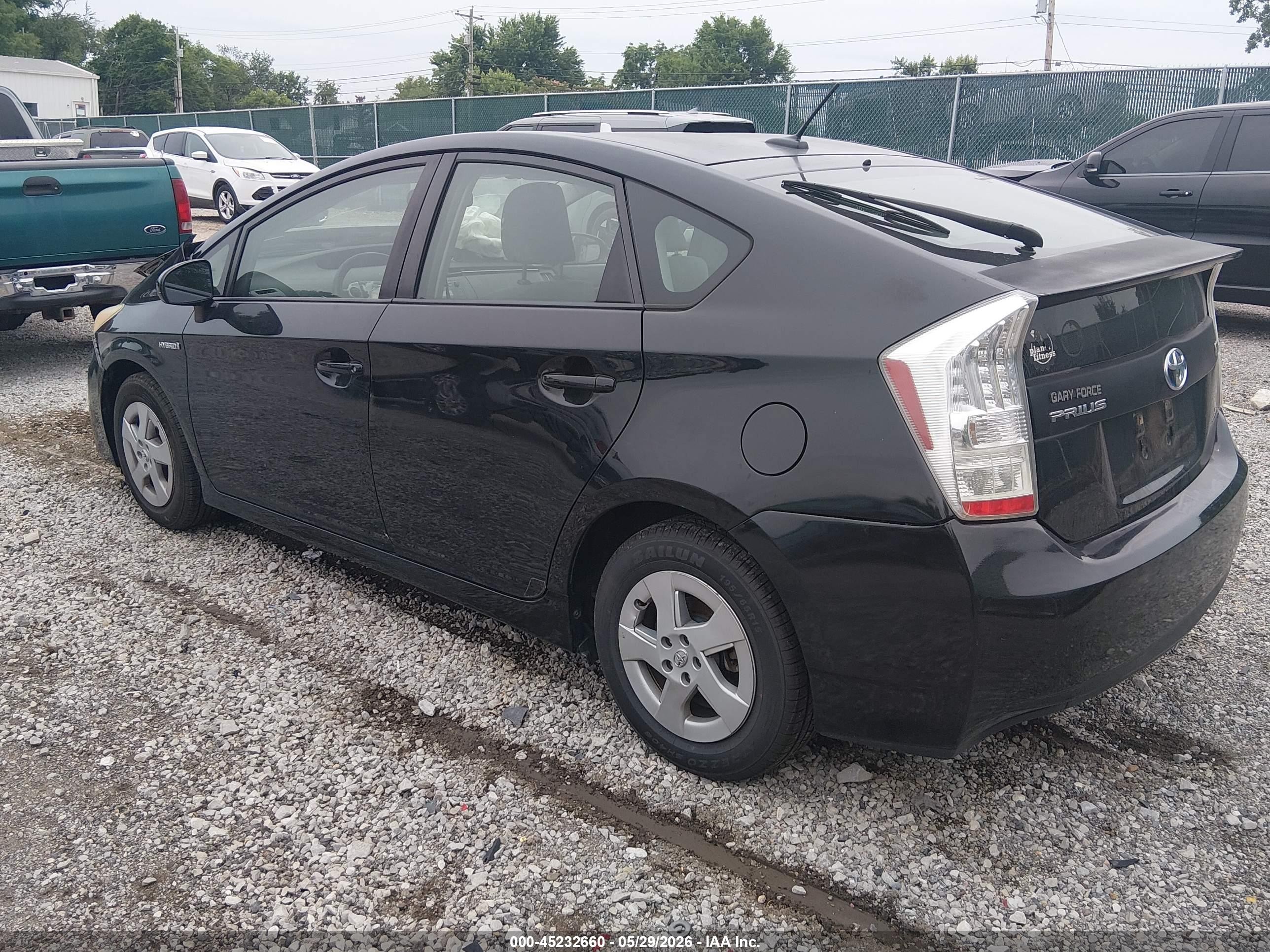2010 Toyota Prius Ii Black vin: JTDKN3DUXA1027985