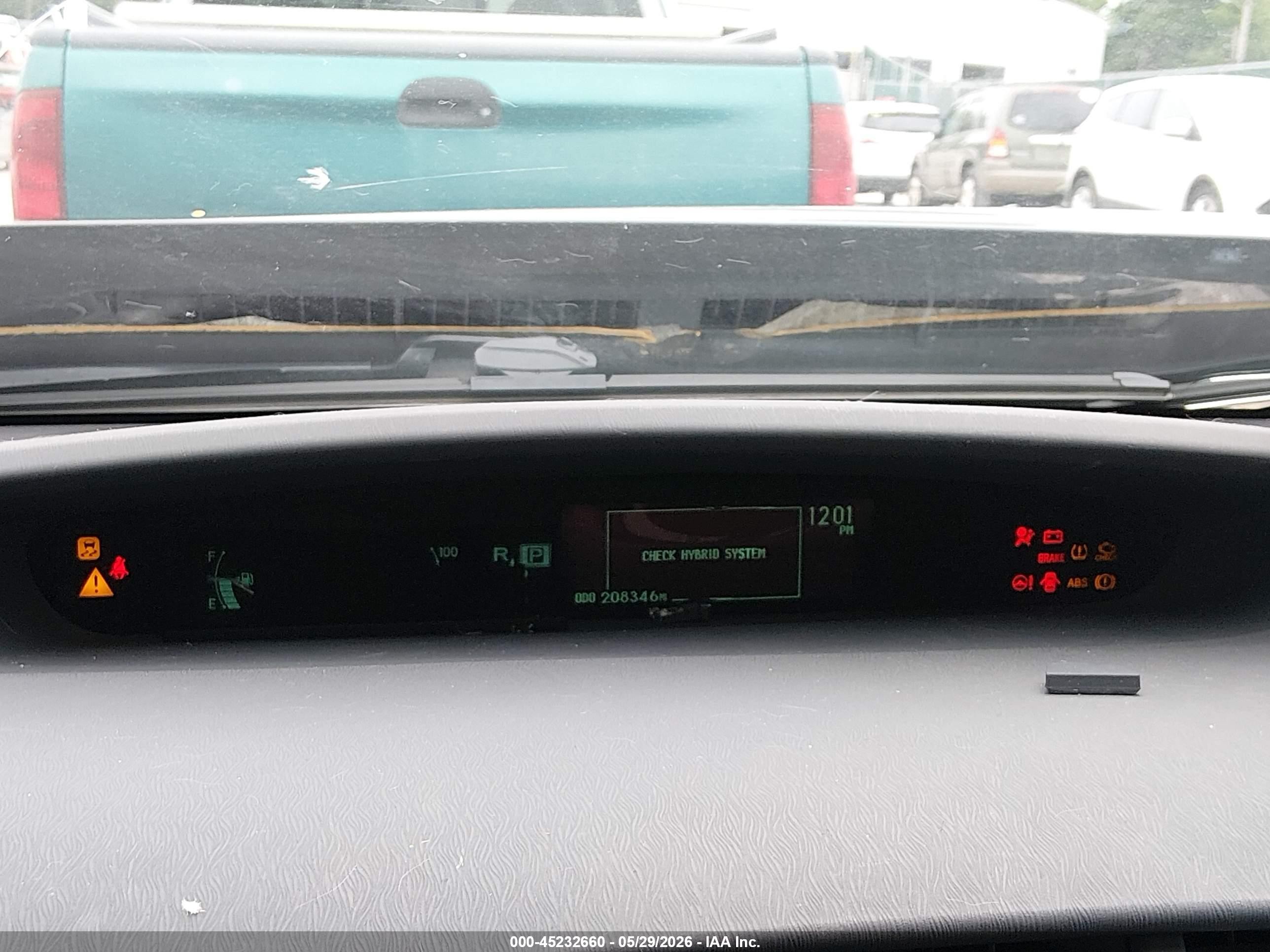 2010 Toyota Prius Ii Black vin: JTDKN3DUXA1027985
