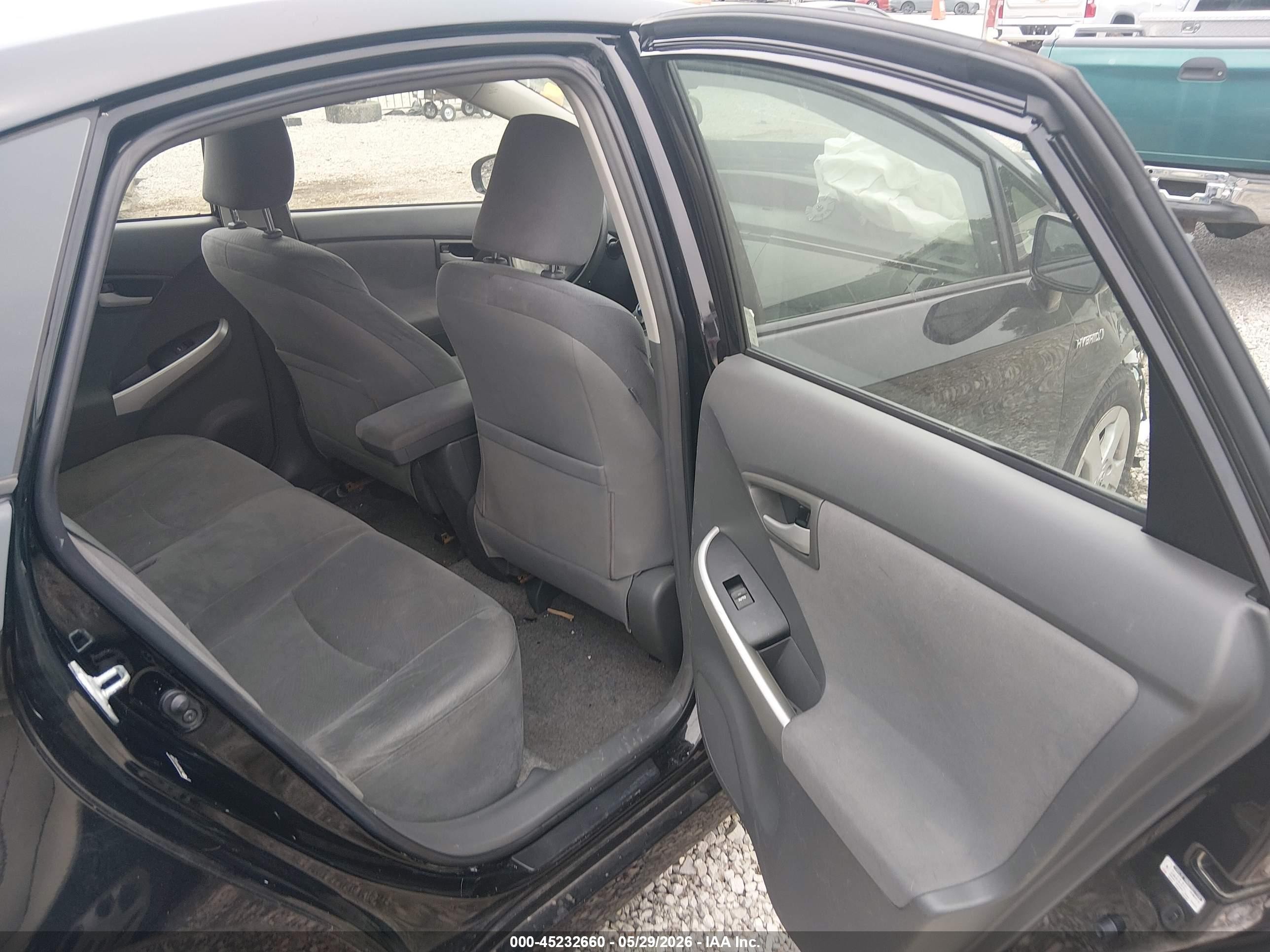 2010 Toyota Prius Ii Black vin: JTDKN3DUXA1027985