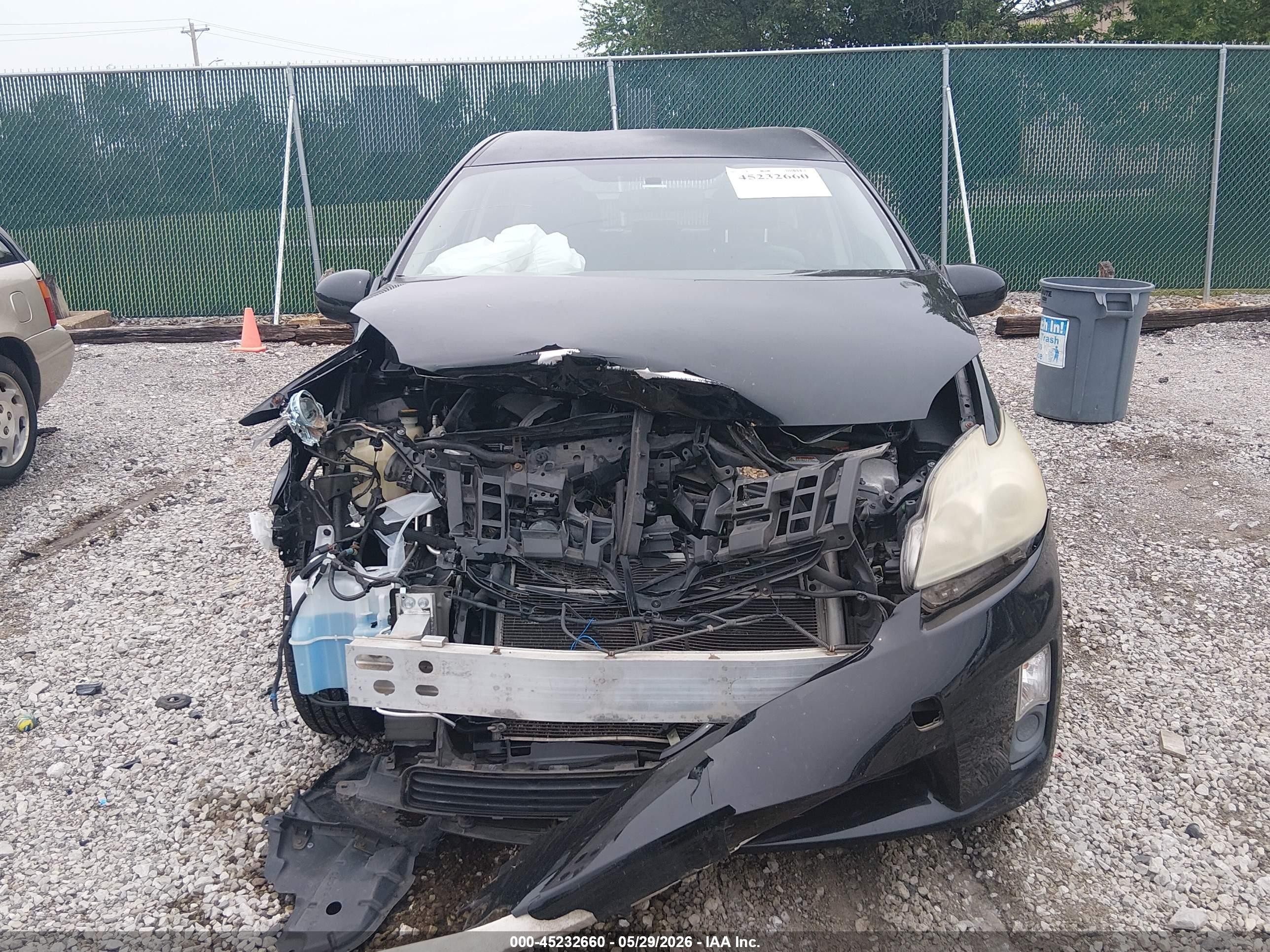 2010 Toyota Prius Ii Black vin: JTDKN3DUXA1027985