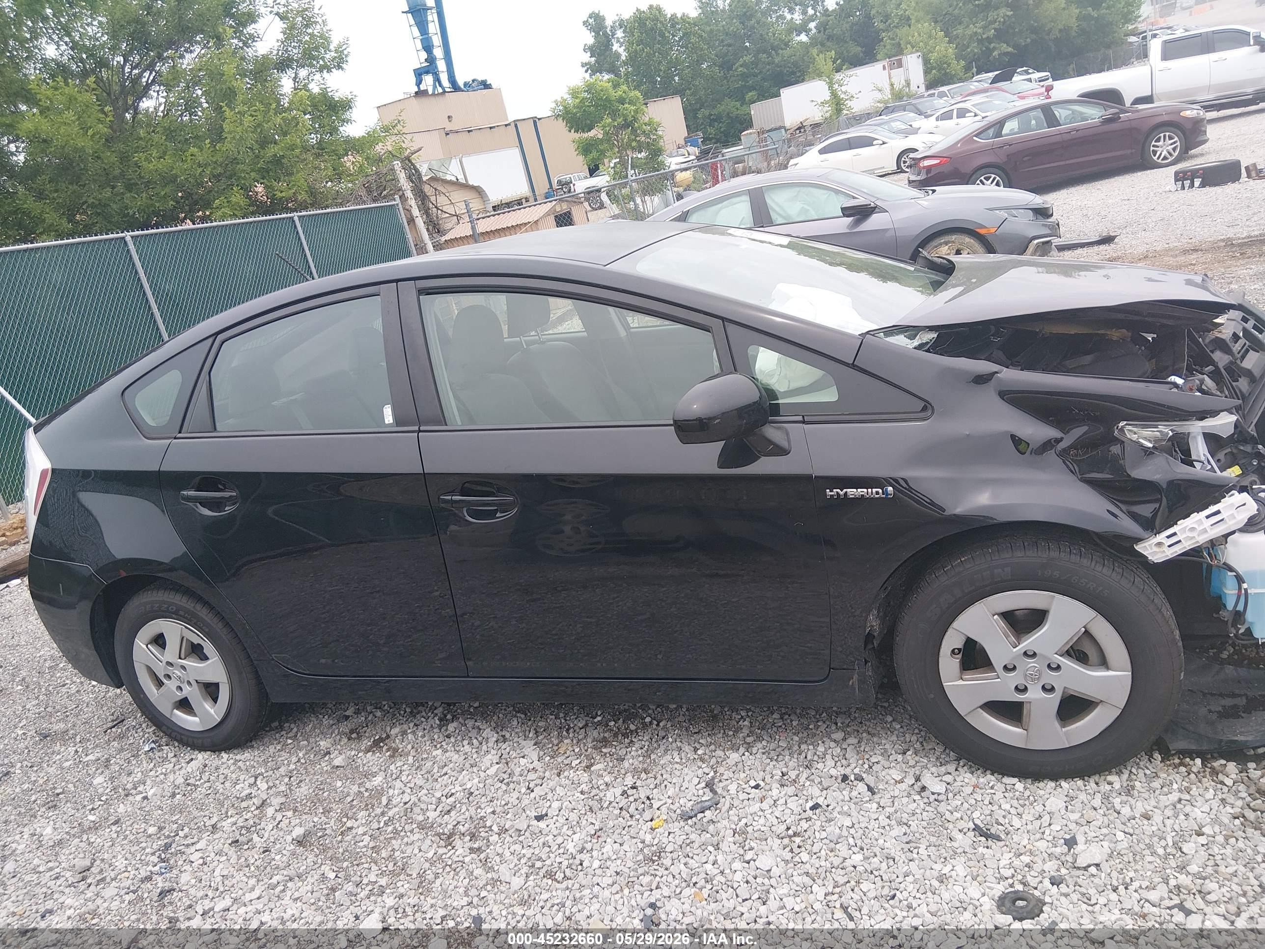 2010 Toyota Prius Ii Black vin: JTDKN3DUXA1027985