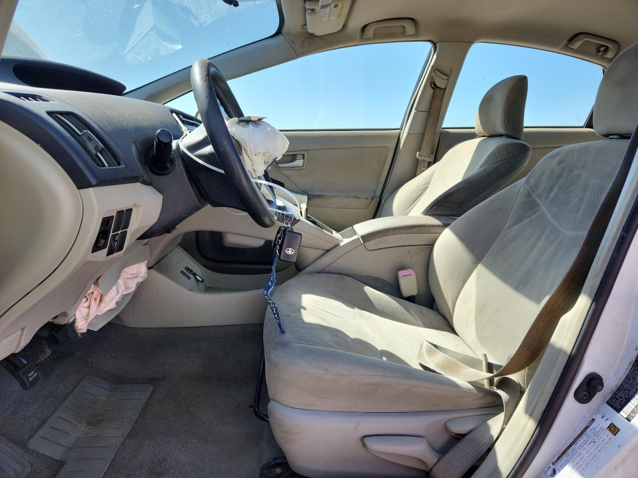 2010 Toyota Prius Ii Белый vin: JTDKN3DUXA1034614