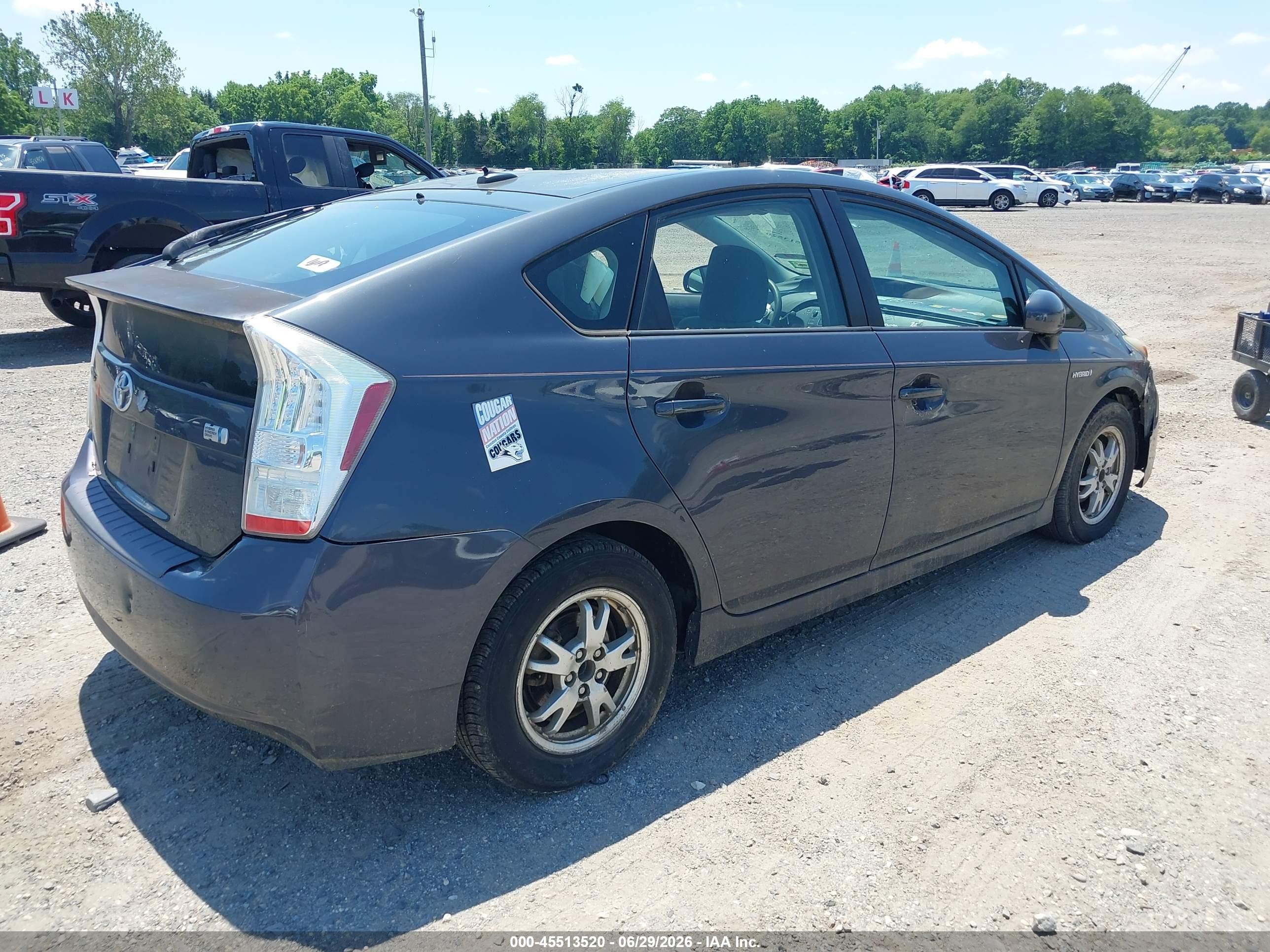 2010 Toyota Prius Iii Gray vin: JTDKN3DUXA1086423
