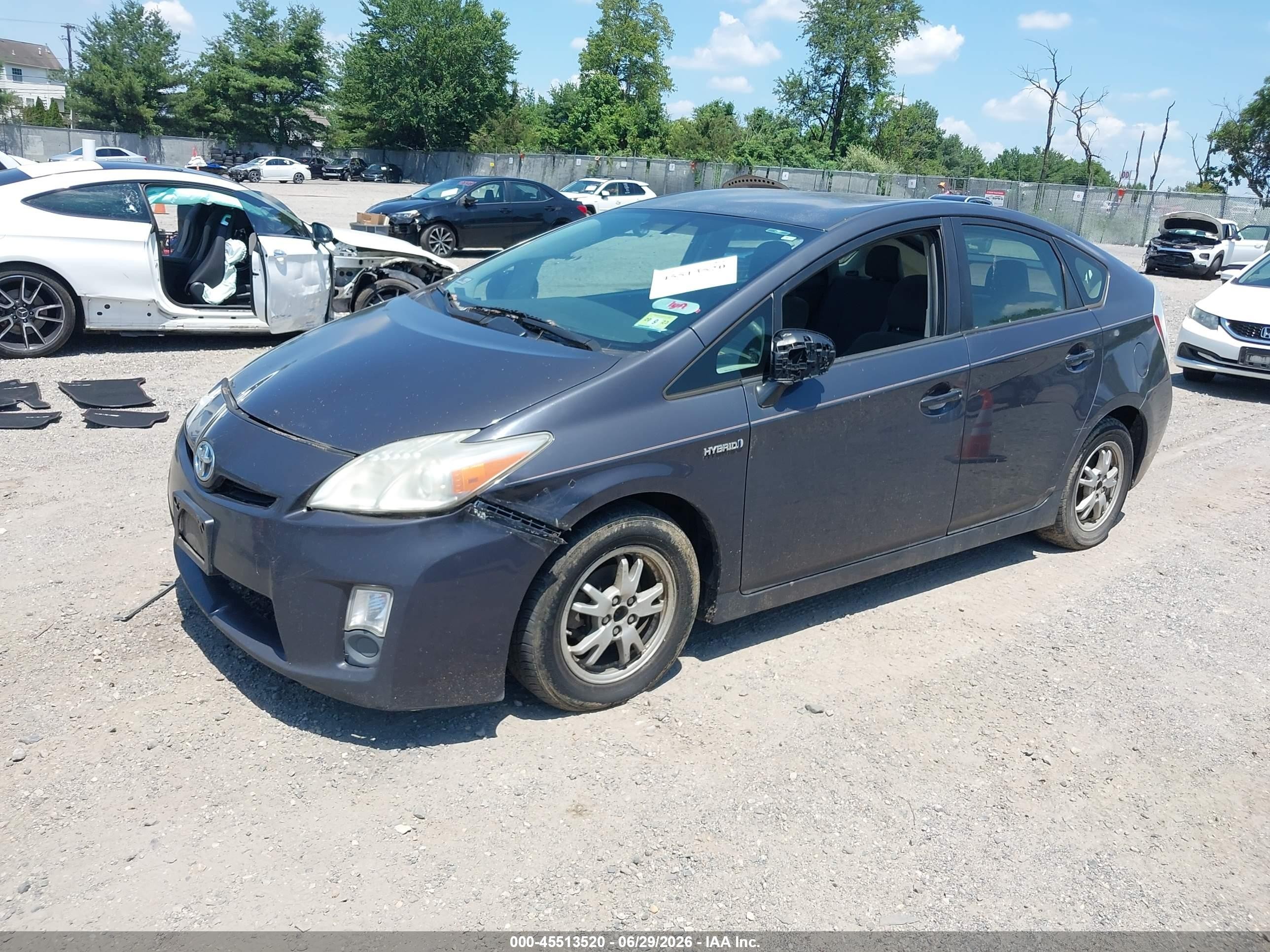 2010 Toyota Prius Iii Gray vin: JTDKN3DUXA1086423