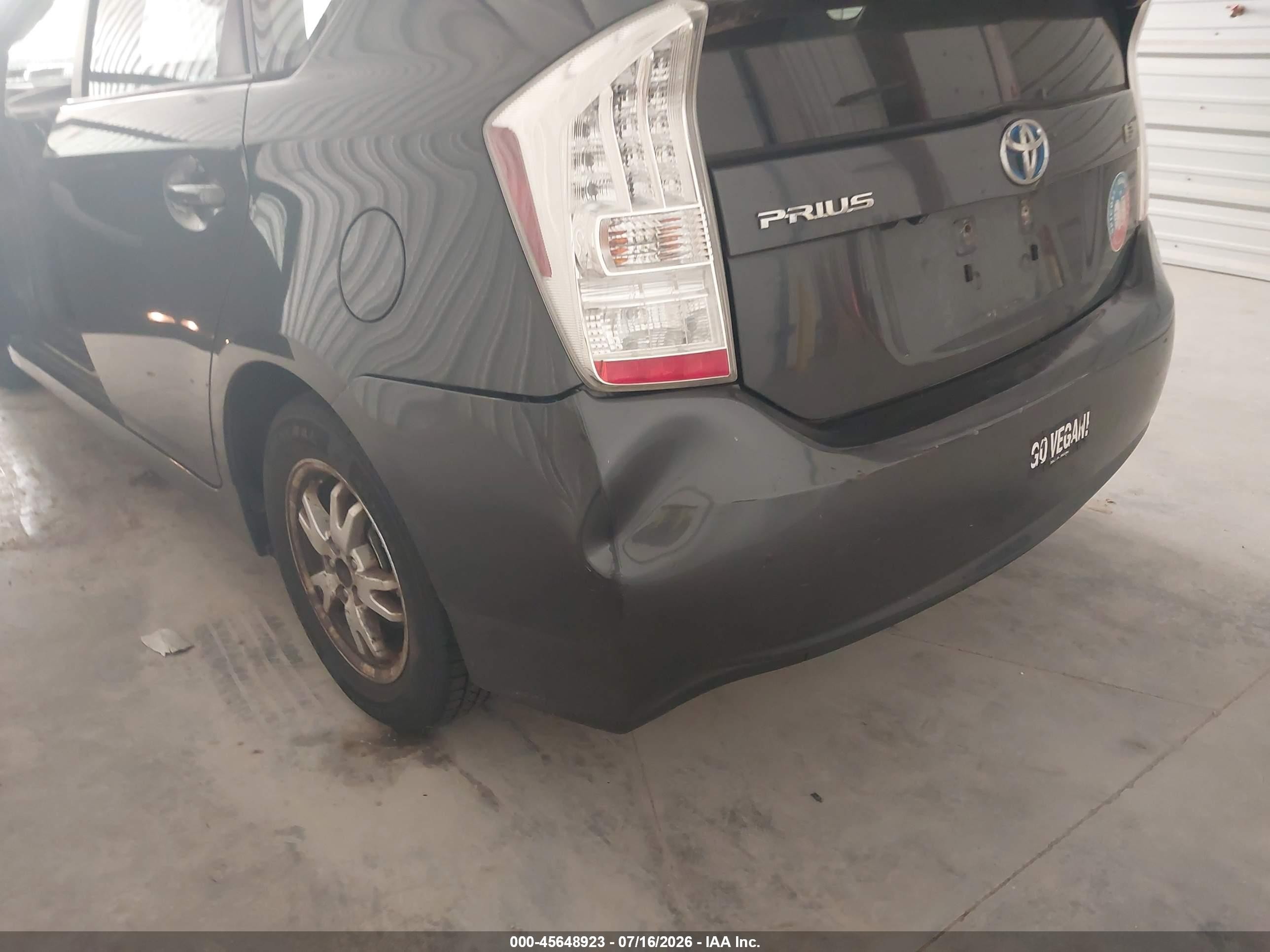 2010 Toyota Prius Iv Gray vin: JTDKN3DUXA1087538
