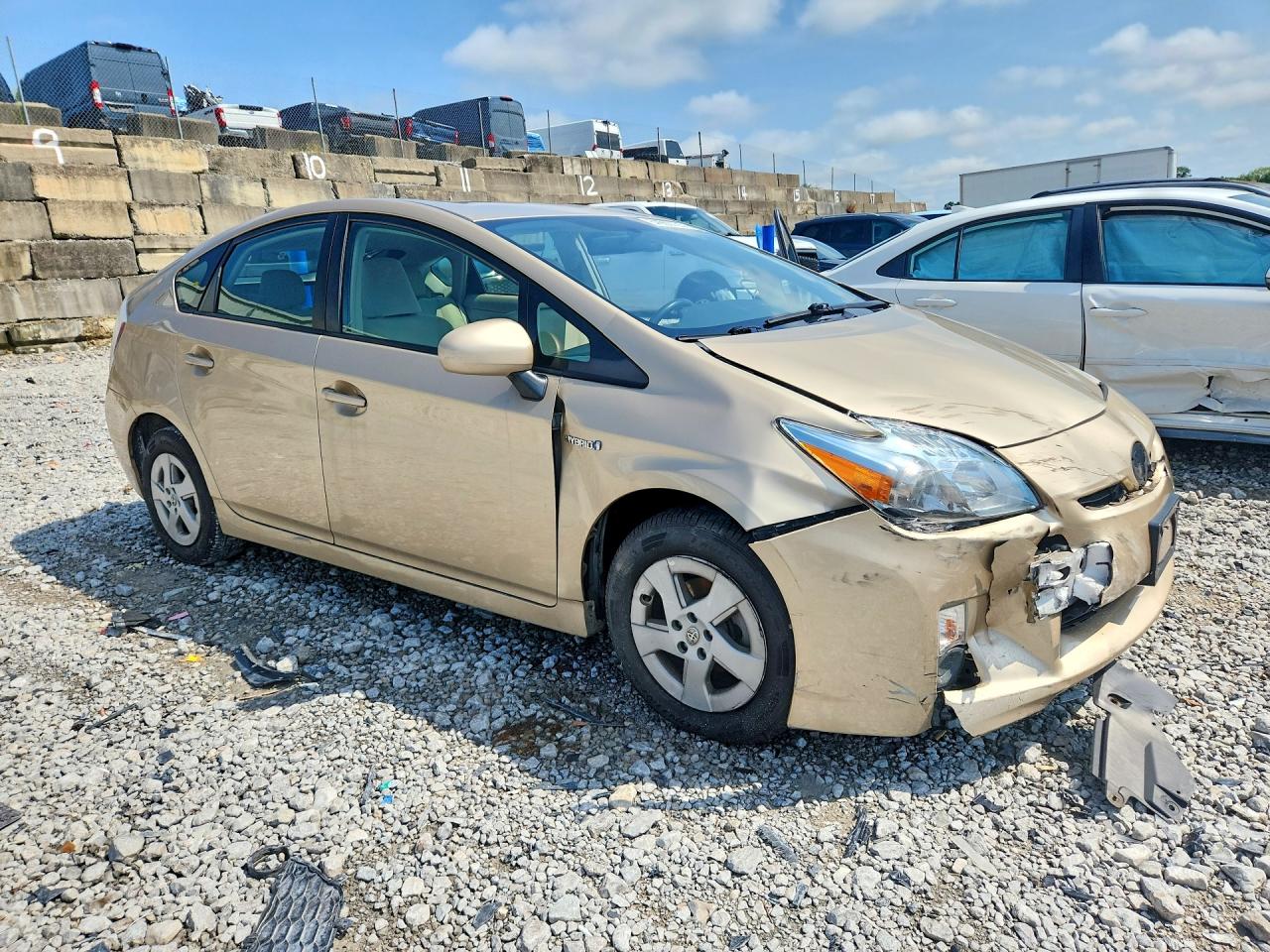 2010 Toyota Prius Iii Желто-коричневый vin: JTDKN3DUXA1089533