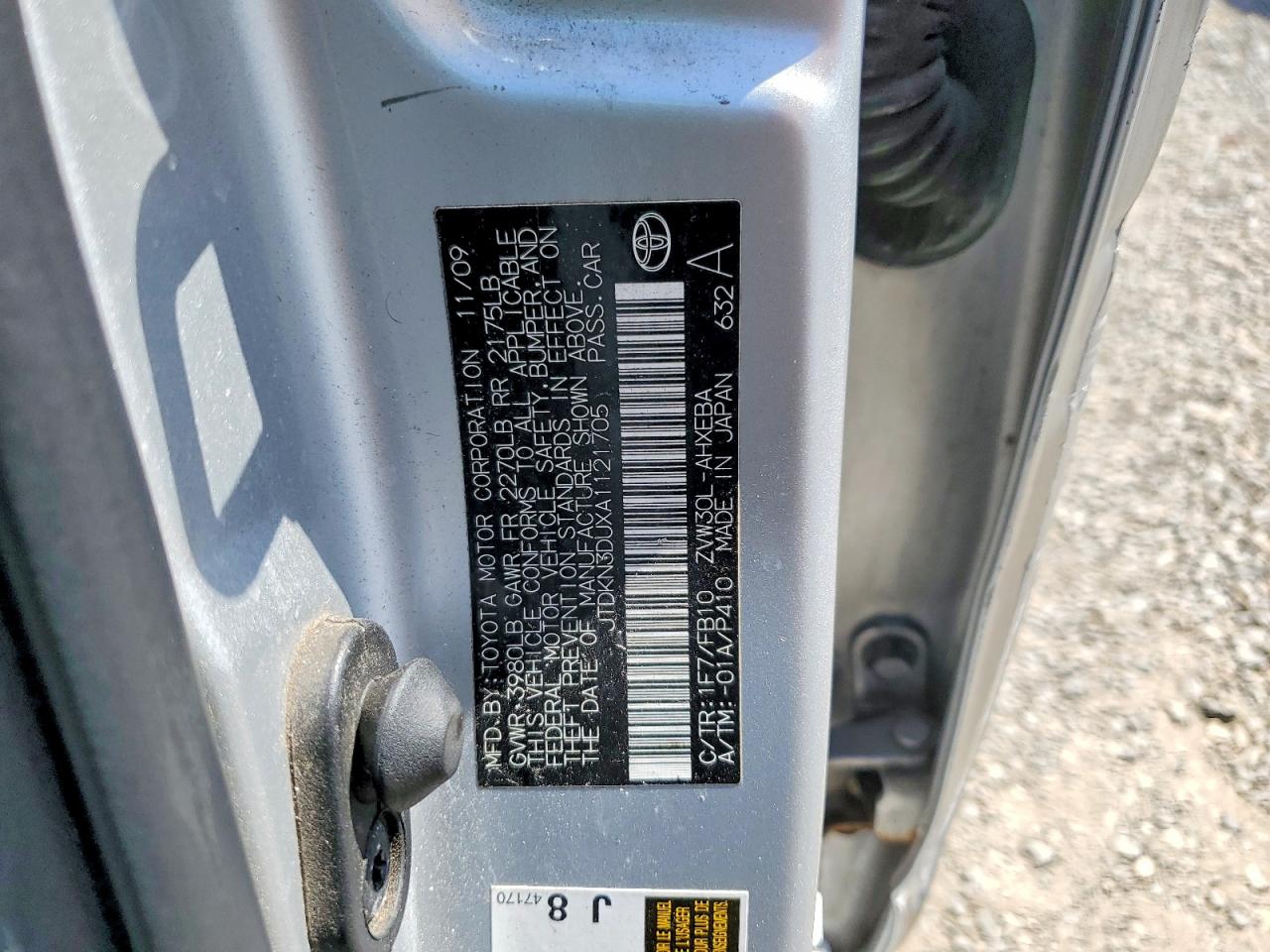 2010 Toyota Prius Iii Silver vin: JTDKN3DUXA1121705