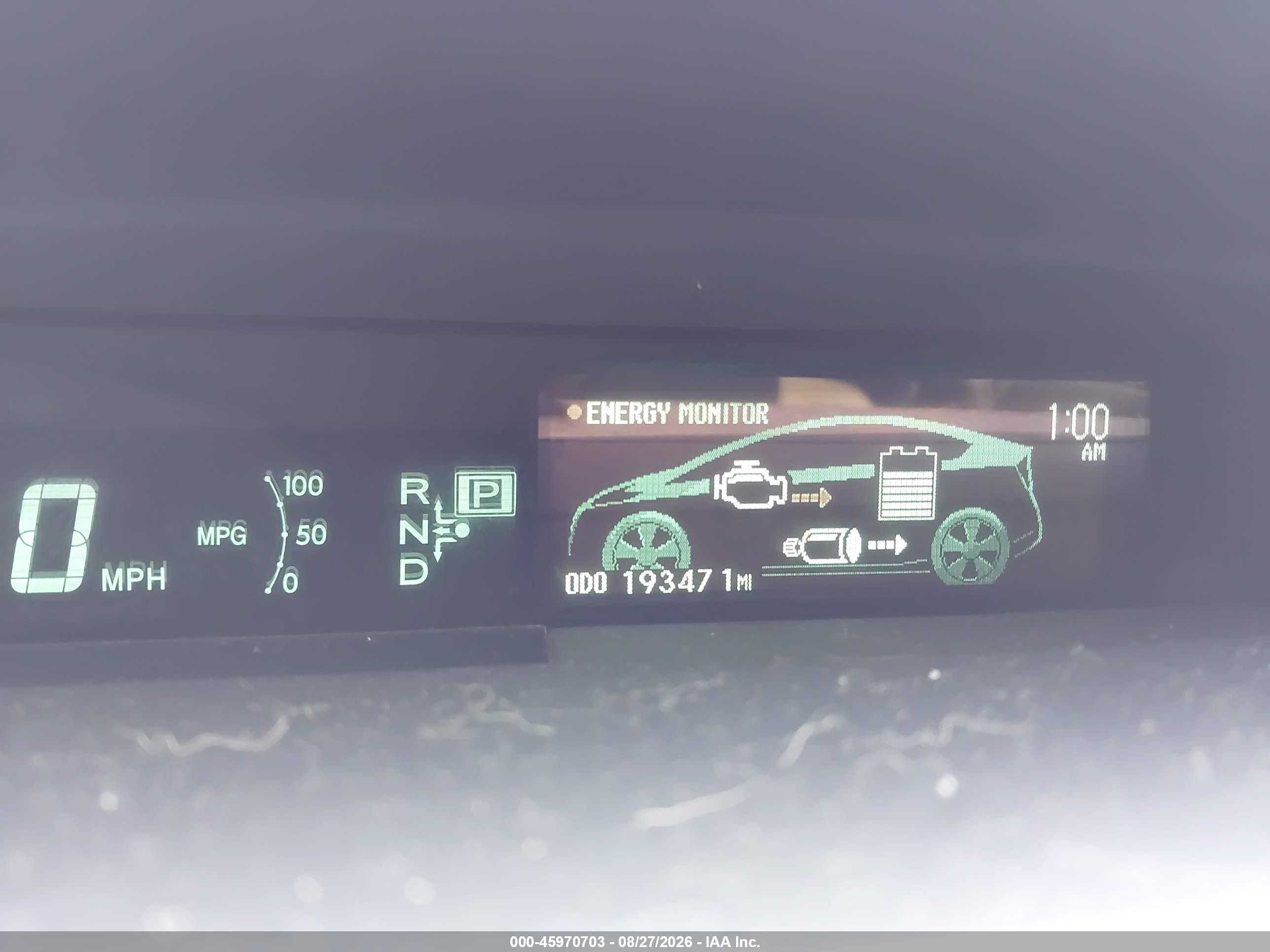 2010 Toyota Prius Iv Gray vin: JTDKN3DUXA1284550
