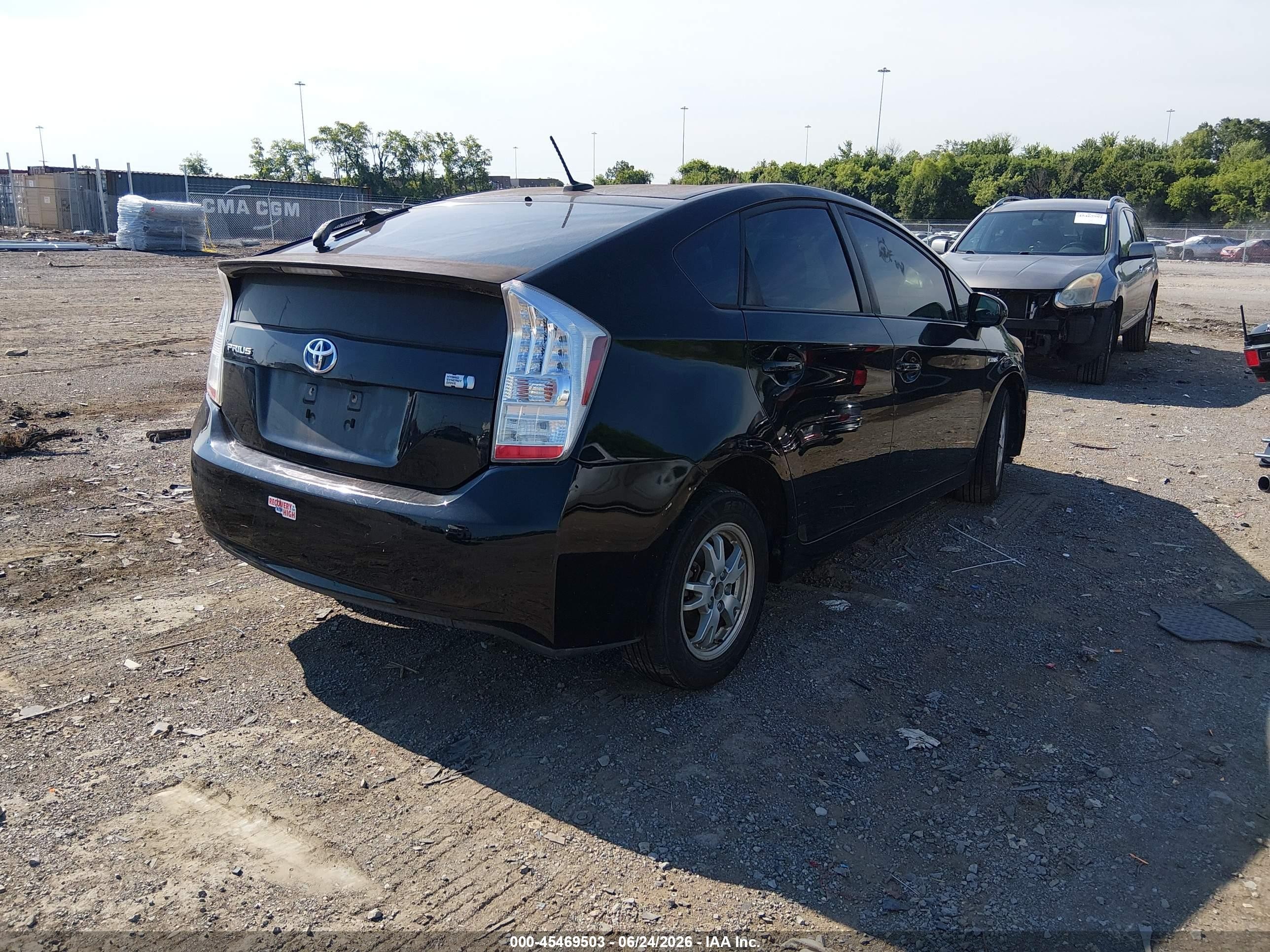 2011 Toyota Prius Three Black vin: JTDKN3DUXB0249501