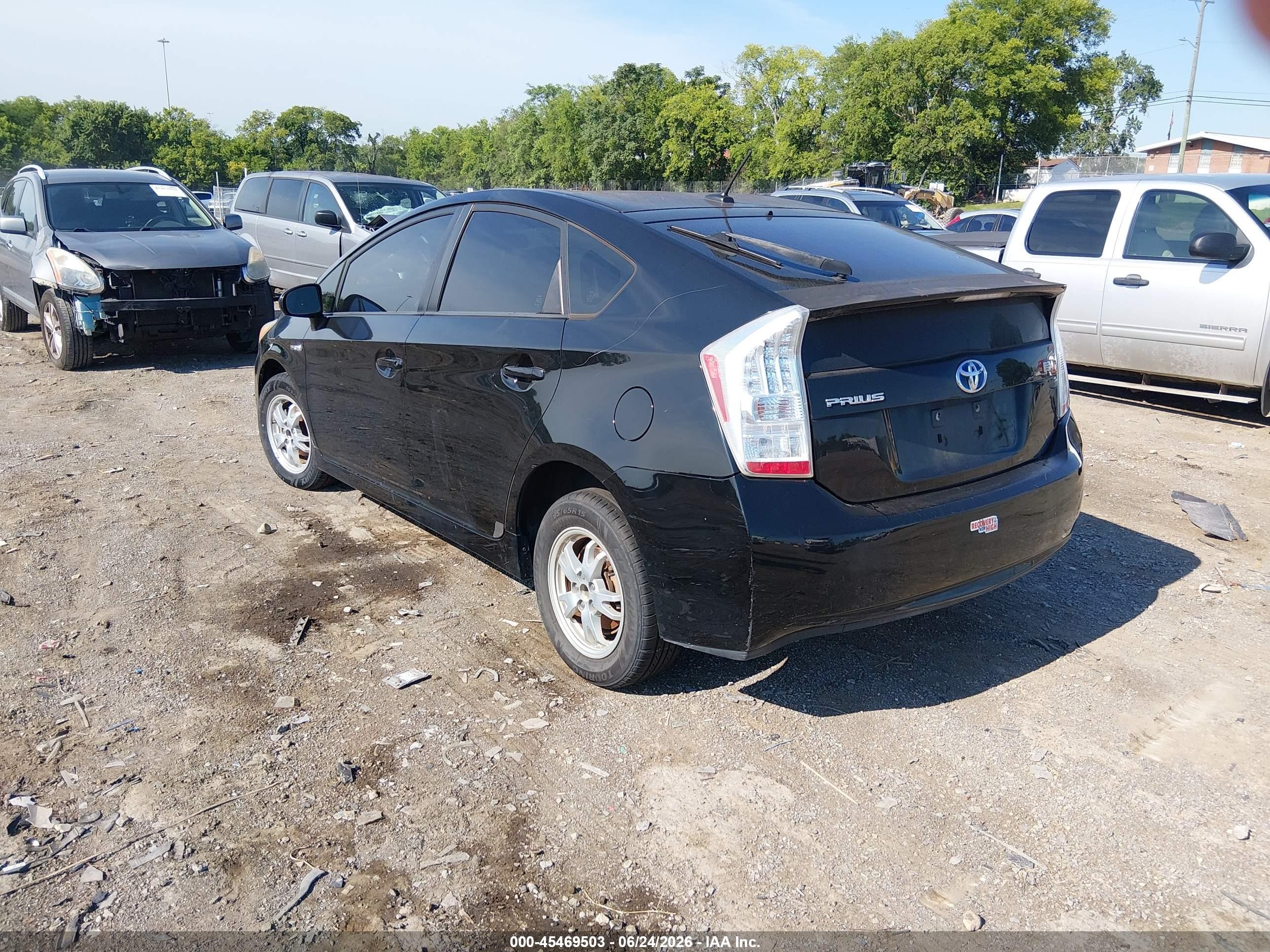 2011 Toyota Prius Three Black vin: JTDKN3DUXB0249501