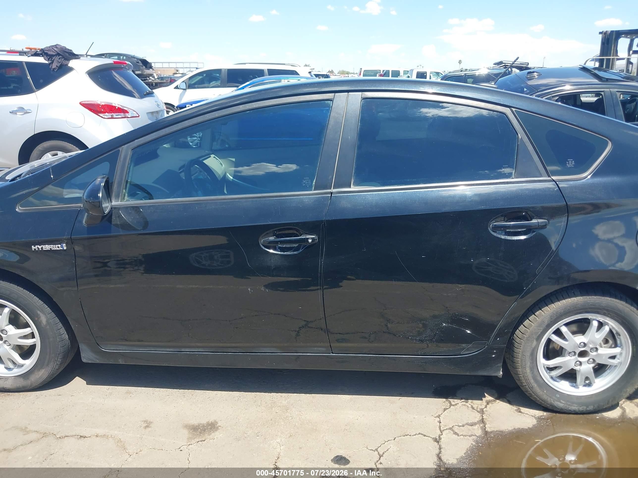 2011 Toyota Prius Two Black vin: JTDKN3DUXB0256187