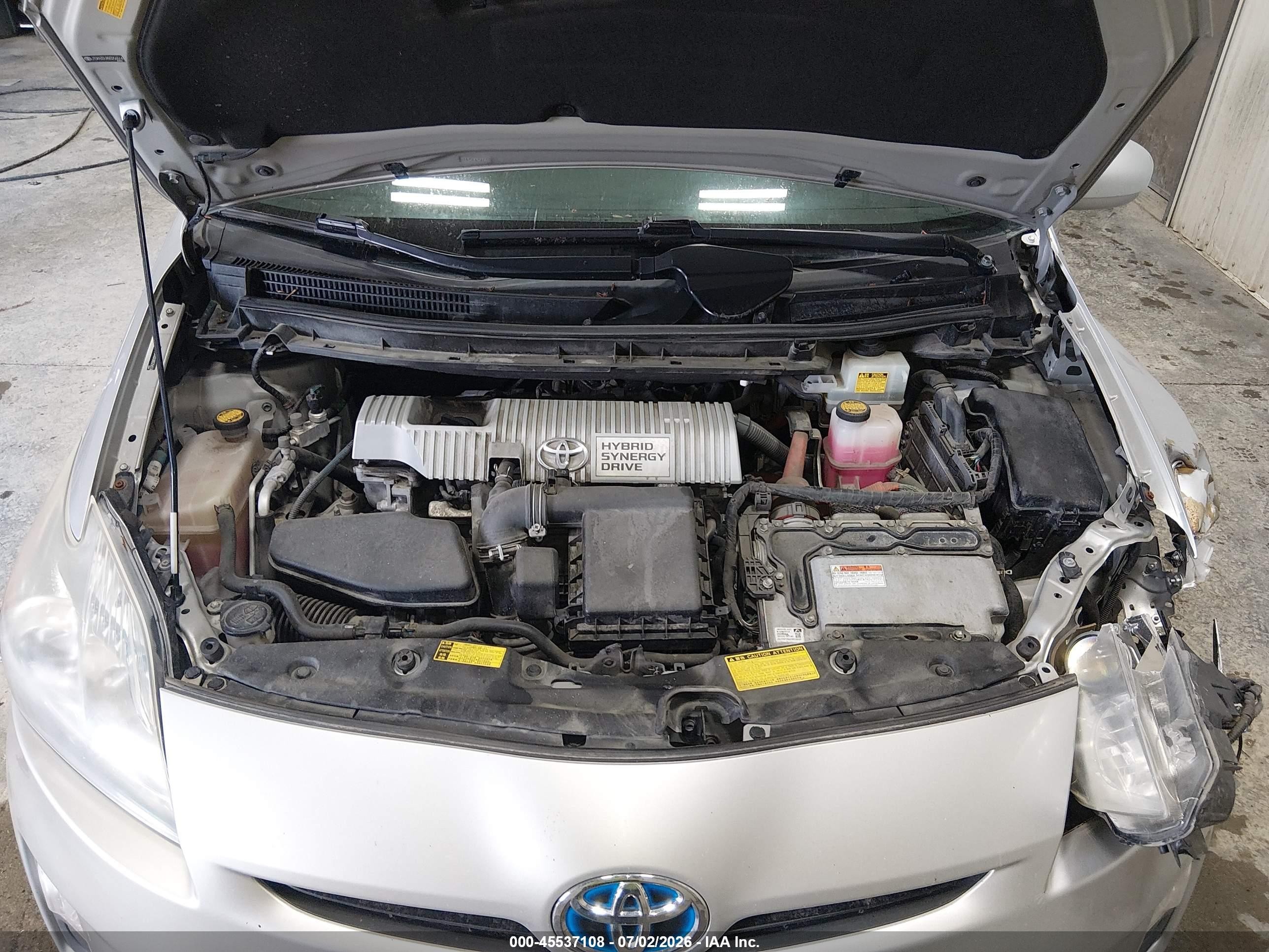 2011 Toyota Prius Three Silver vin: JTDKN3DUXB0256514
