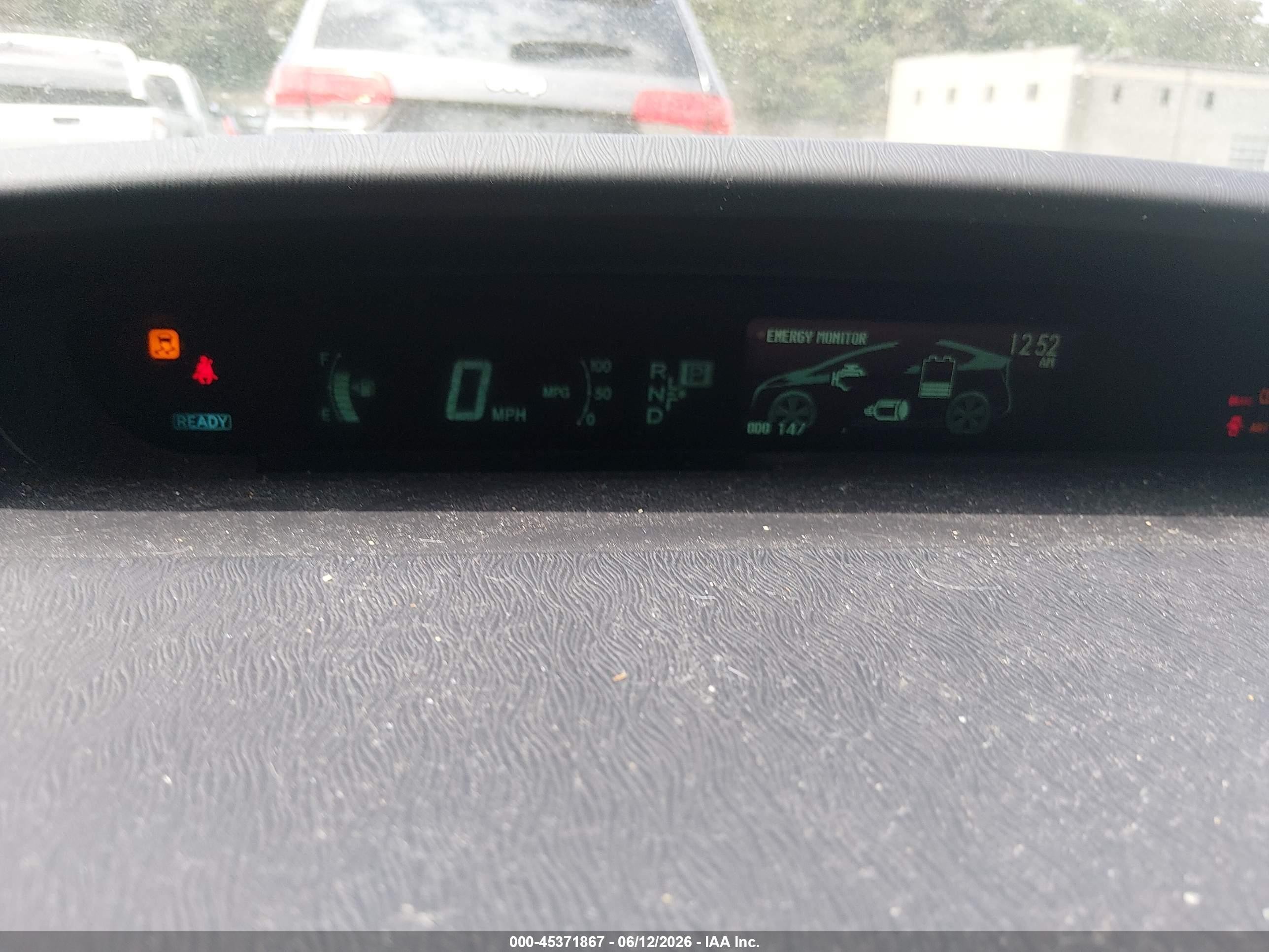 2011 Toyota Prius Two Gray vin: JTDKN3DUXB0266752
