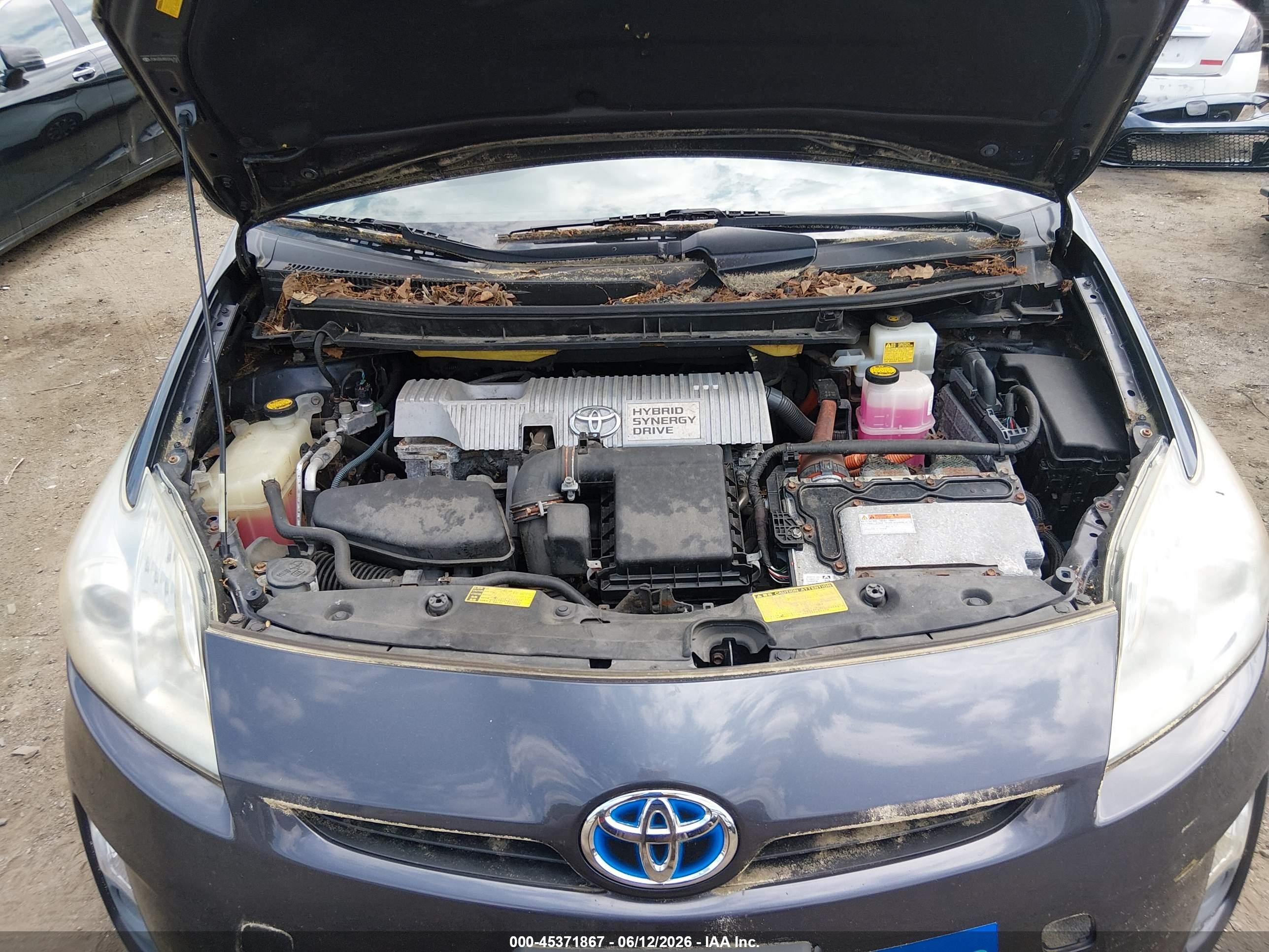 2011 Toyota Prius Two Gray vin: JTDKN3DUXB0266752