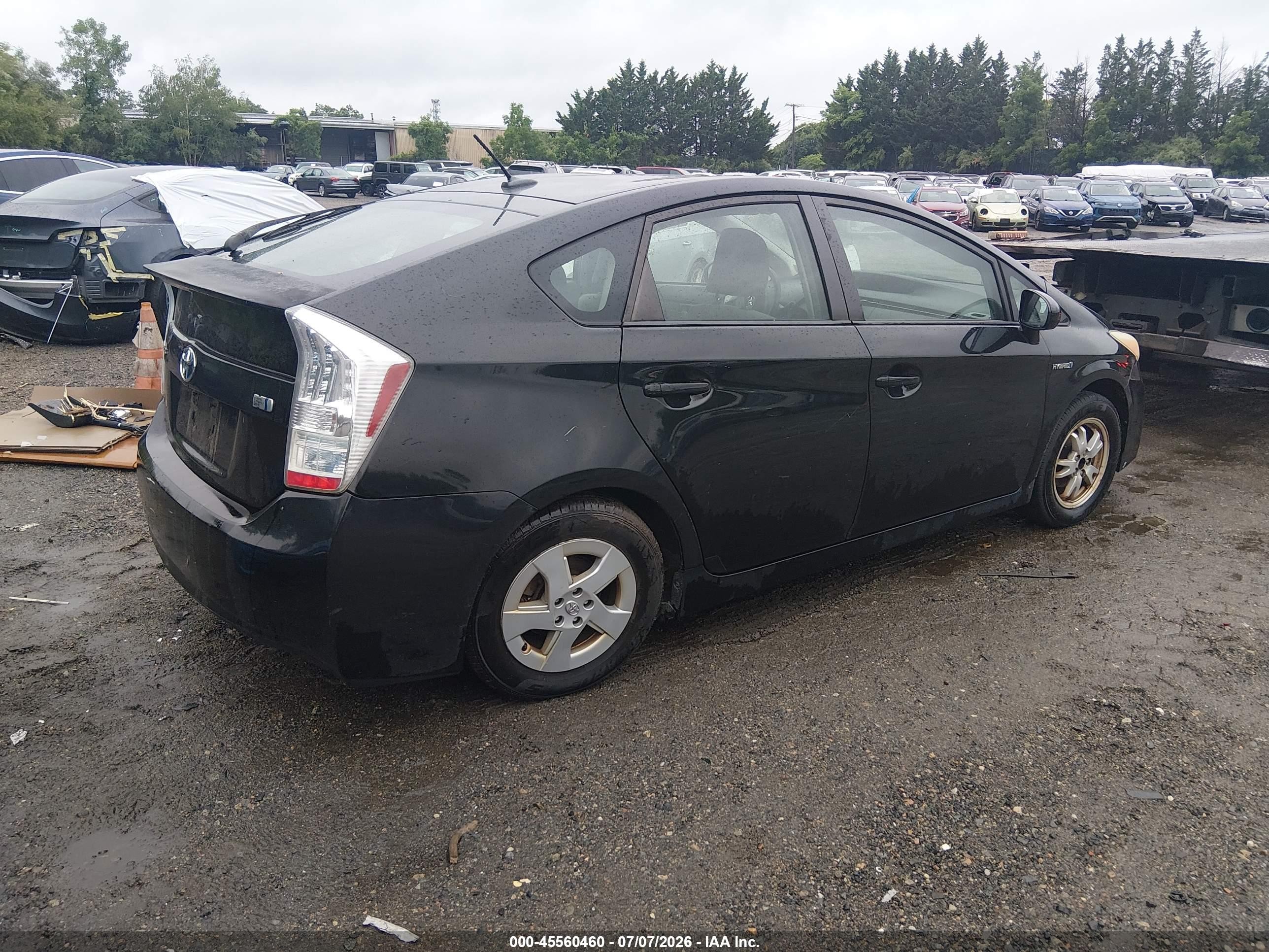 2011 Toyota Prius Two Black vin: JTDKN3DUXB0274009