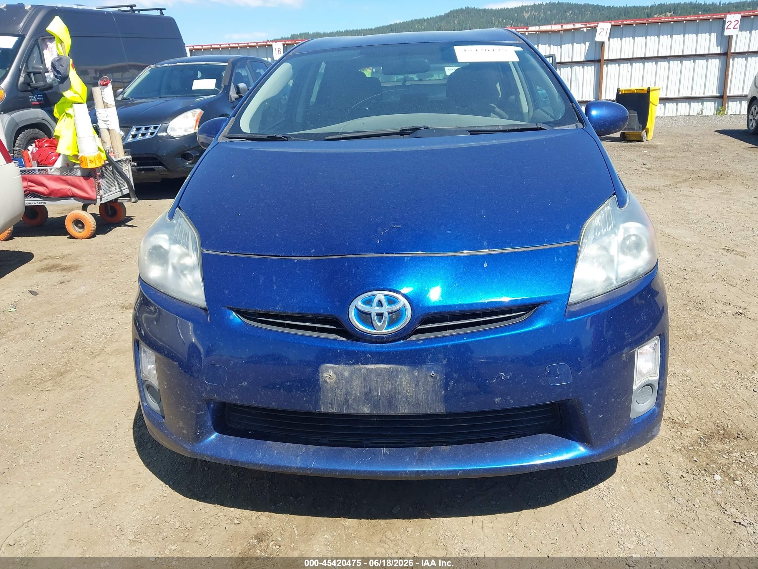 2011 Toyota Prius Two Dark Blue vin: JTDKN3DUXB0314105