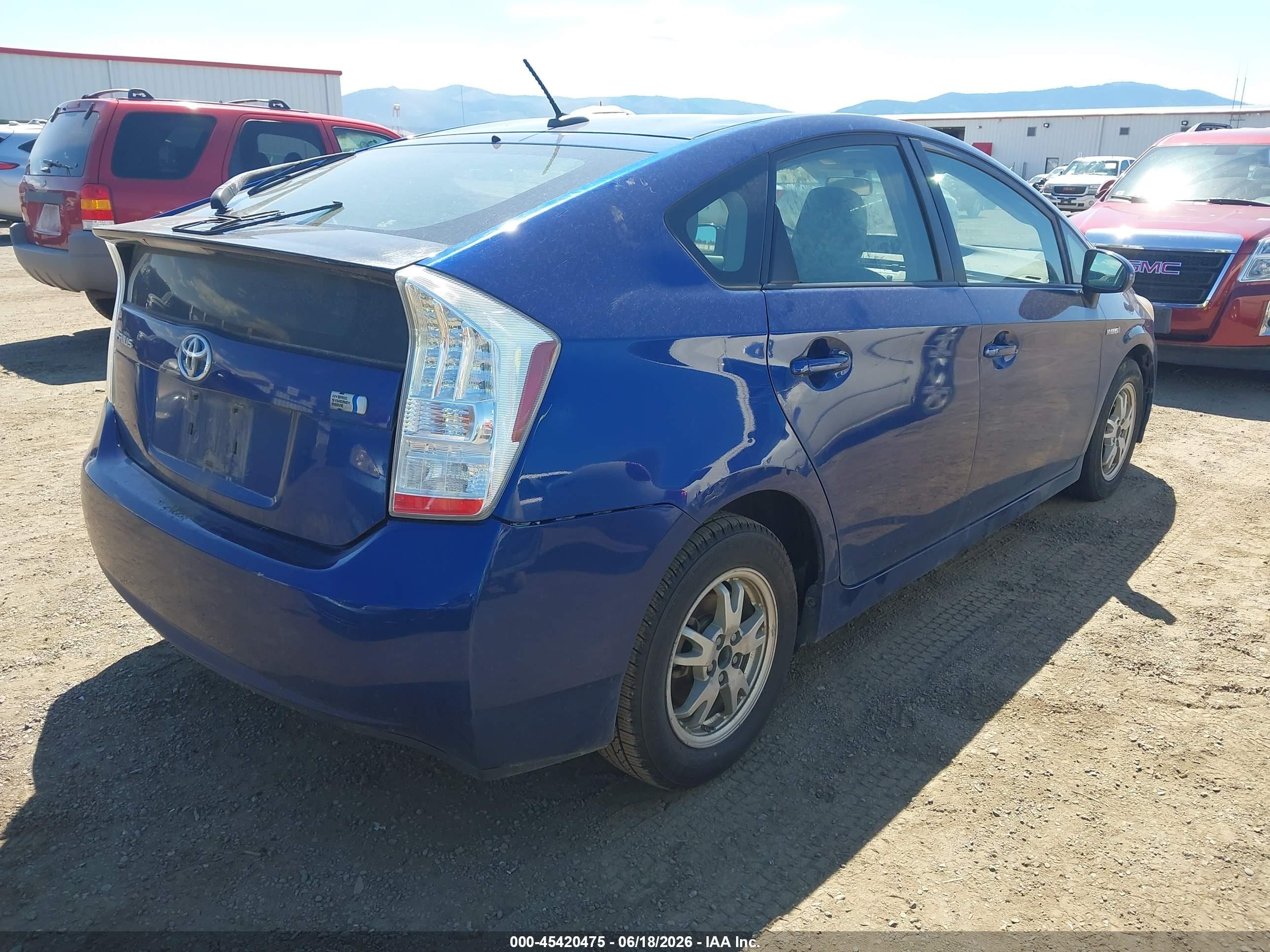 2011 Toyota Prius Two Dark Blue vin: JTDKN3DUXB0314105