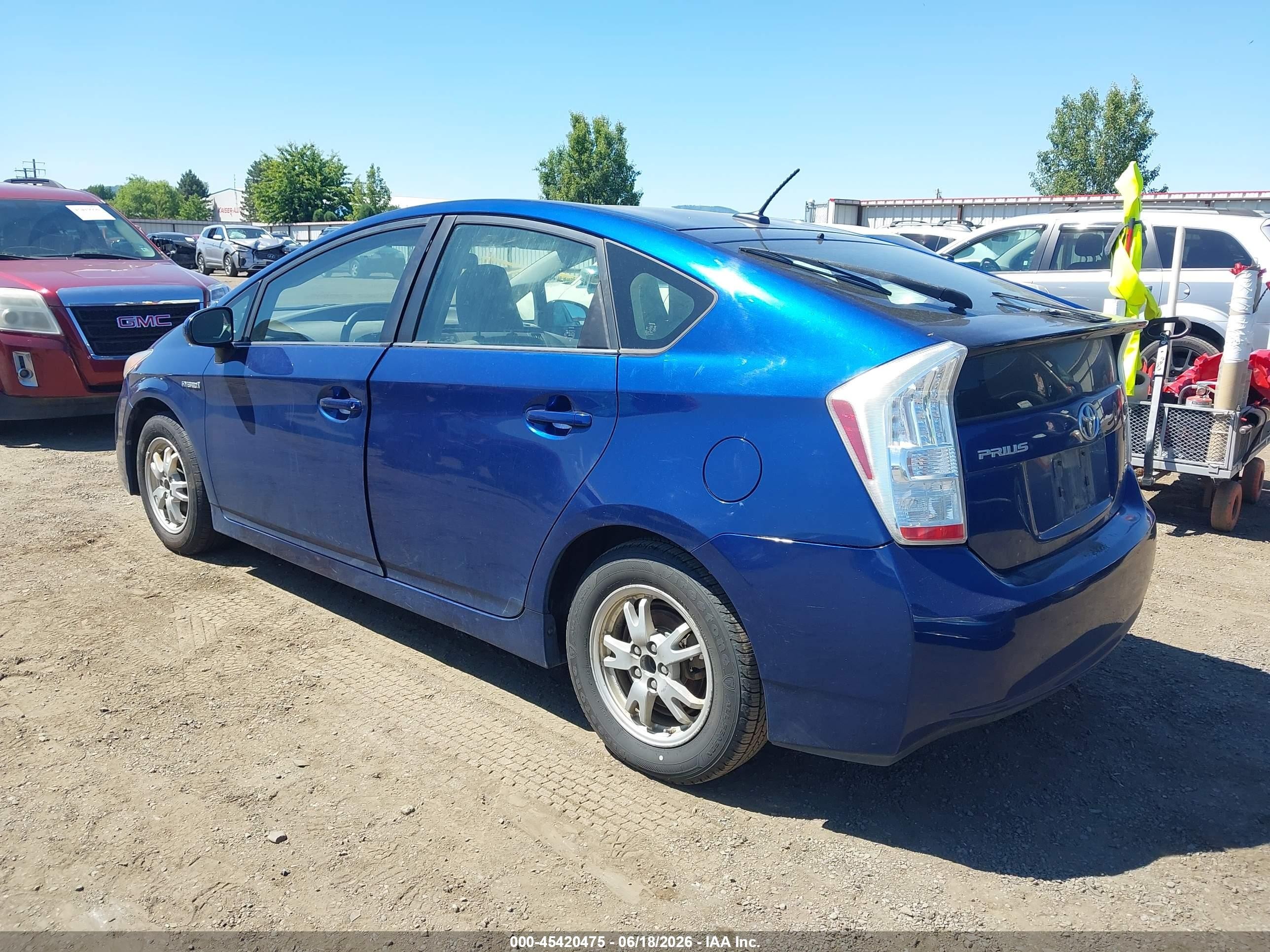 2011 Toyota Prius Two Dark Blue vin: JTDKN3DUXB0314105