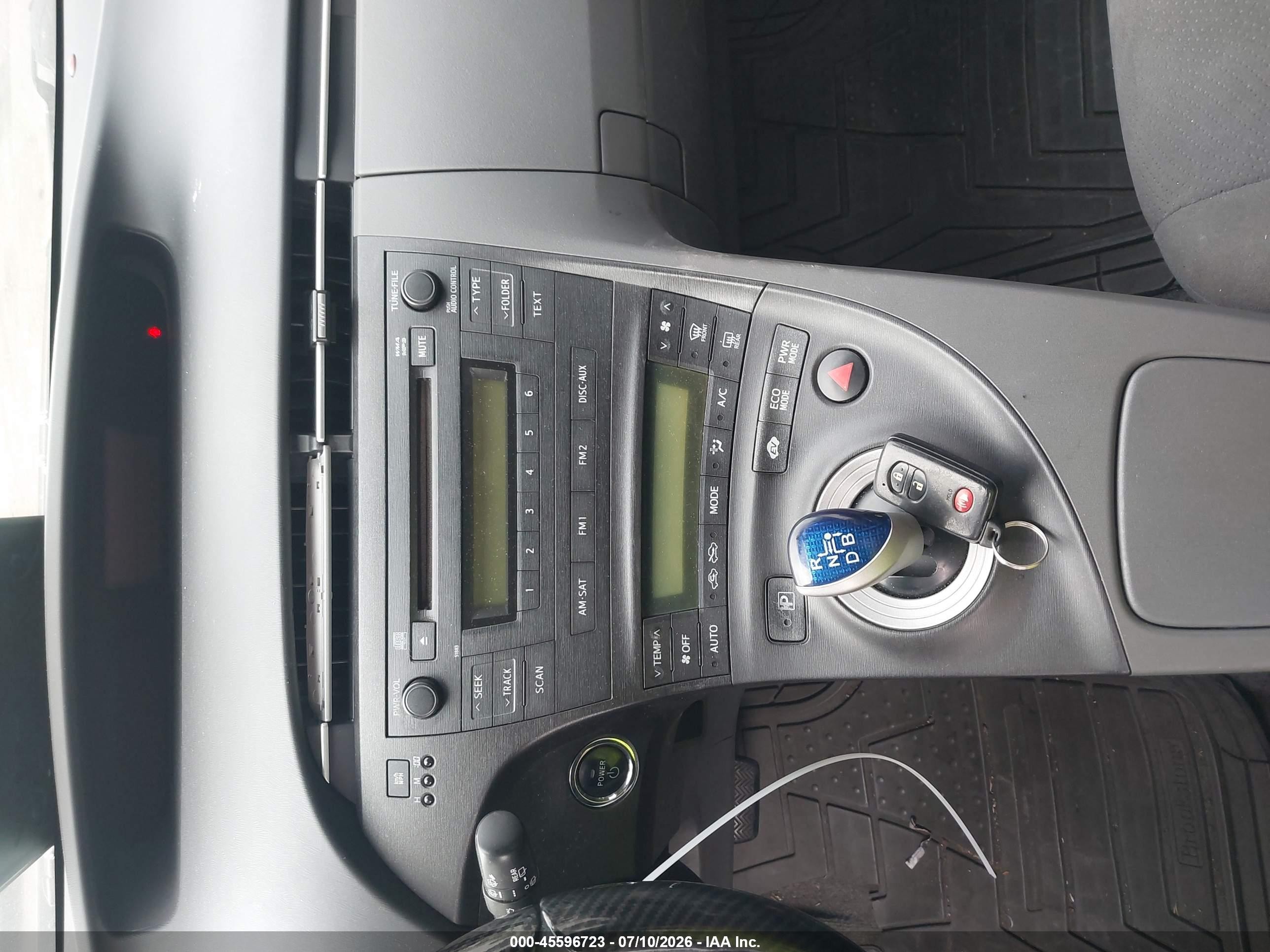 2011 Toyota Prius Two Blue vin: JTDKN3DUXB1363637