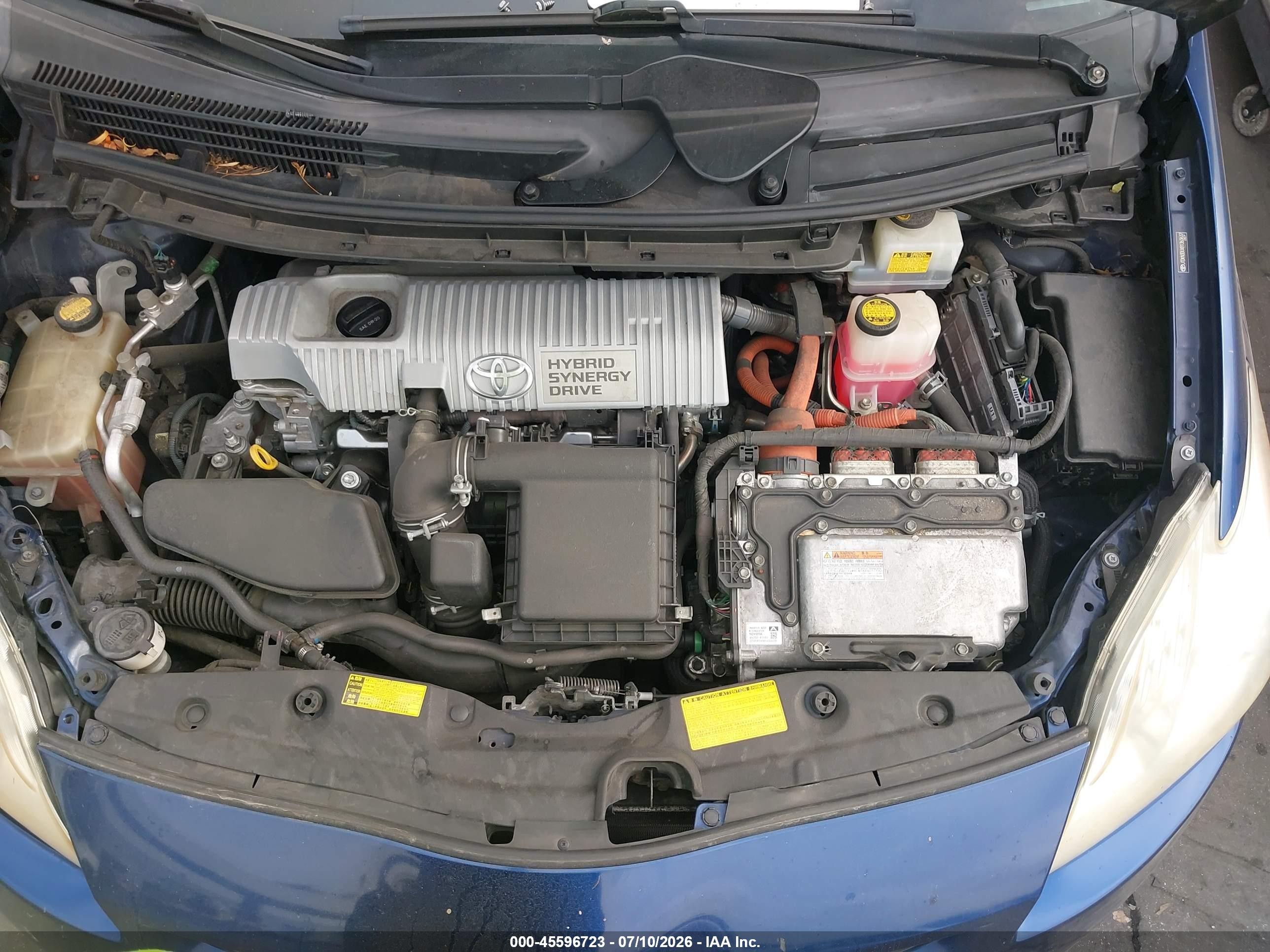 2011 Toyota Prius Two Blue vin: JTDKN3DUXB1363637