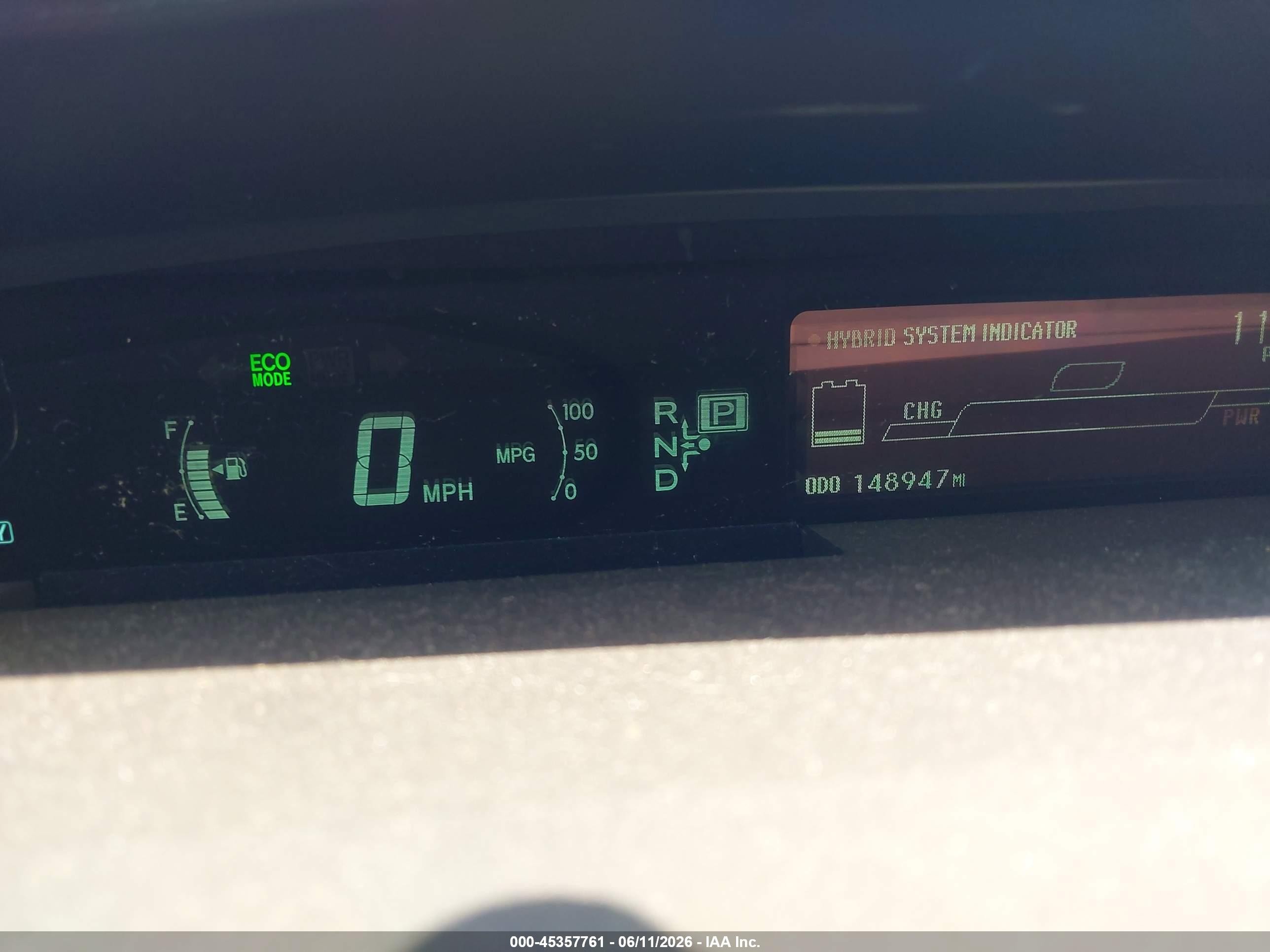 2011 Toyota Prius Two White vin: JTDKN3DUXB1364786