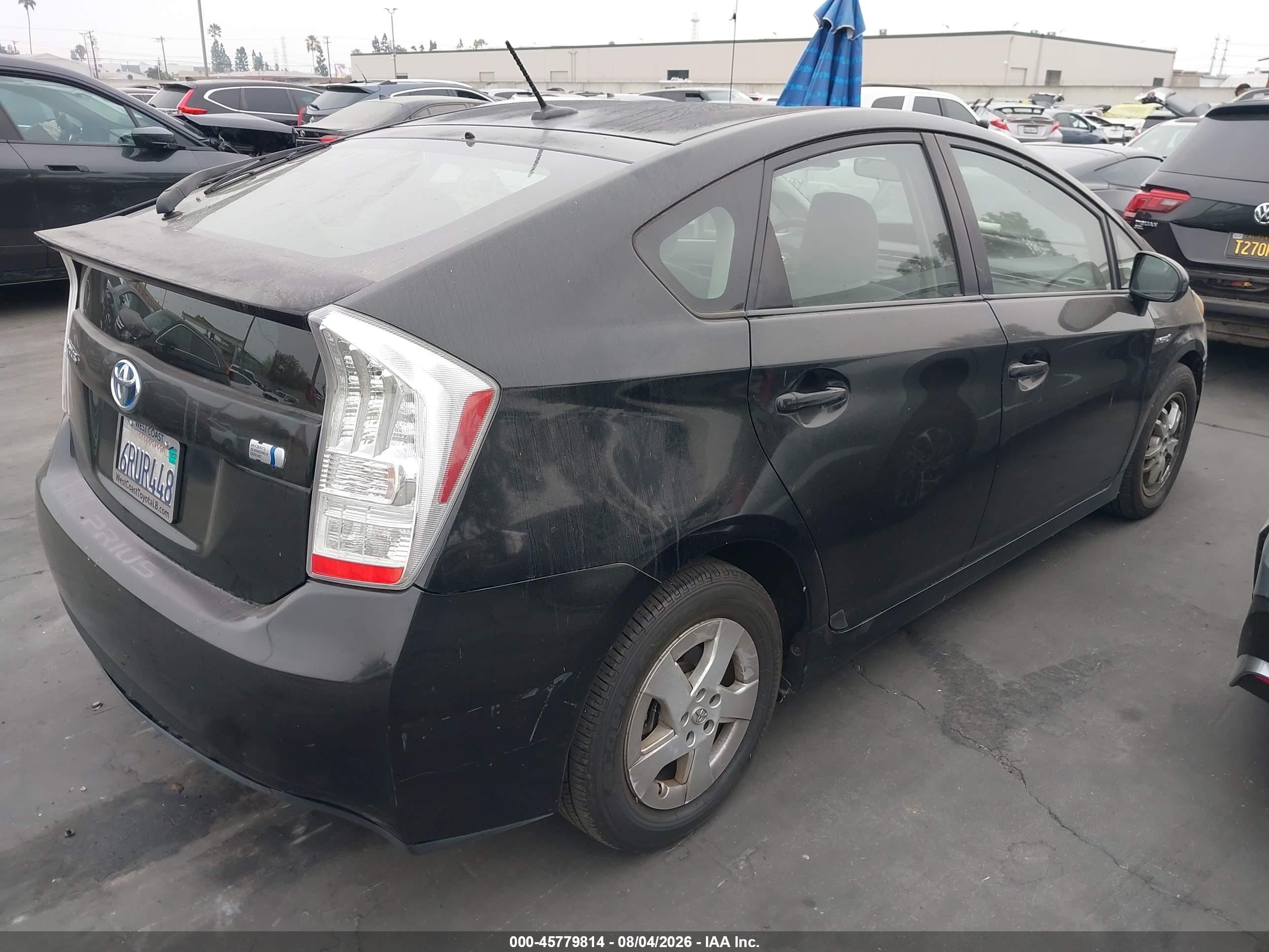 2011 Toyota Prius Two Серый vin: JTDKN3DUXB1369938