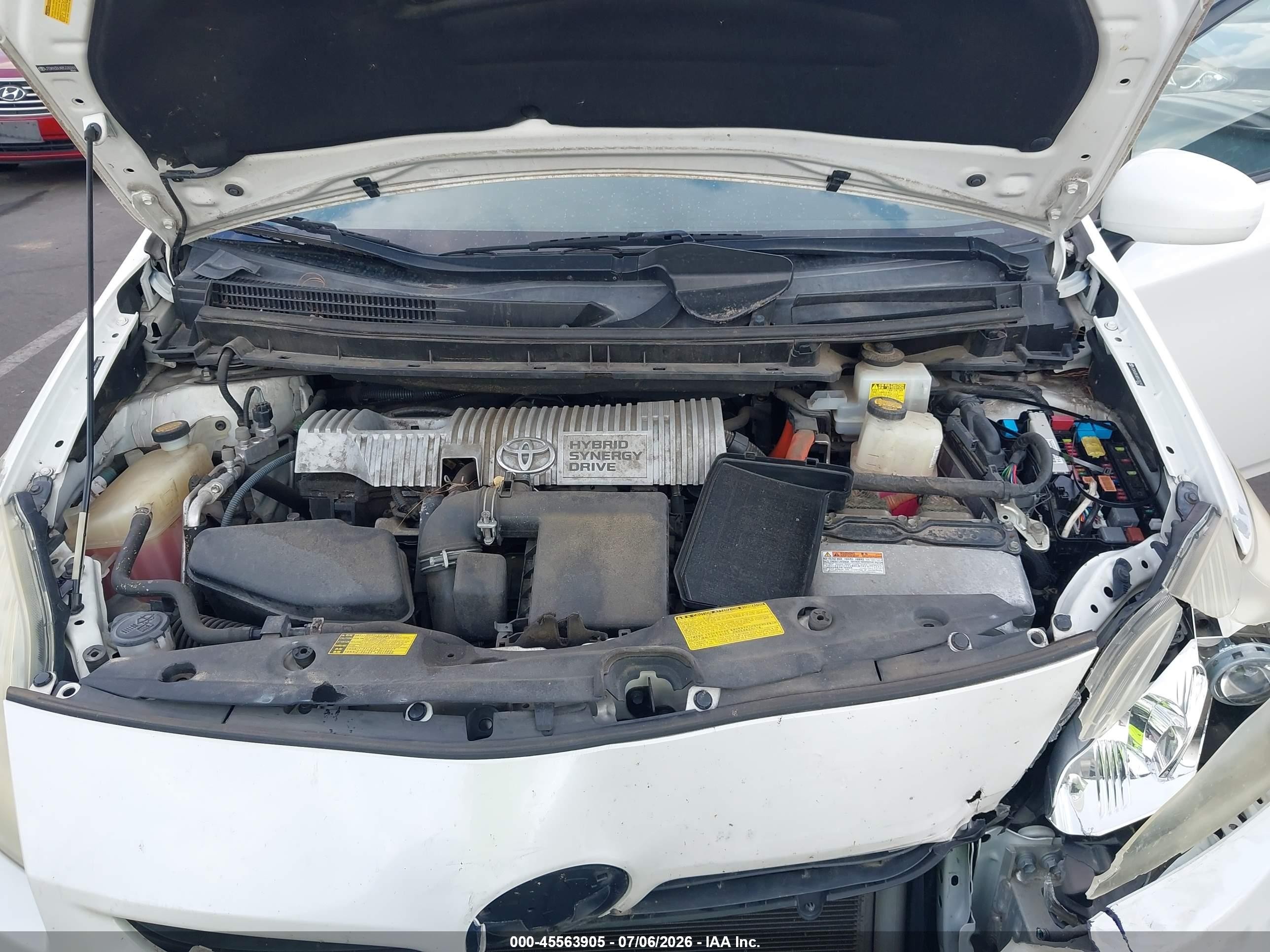 2011 Toyota Prius Two White vin: JTDKN3DUXB5330291