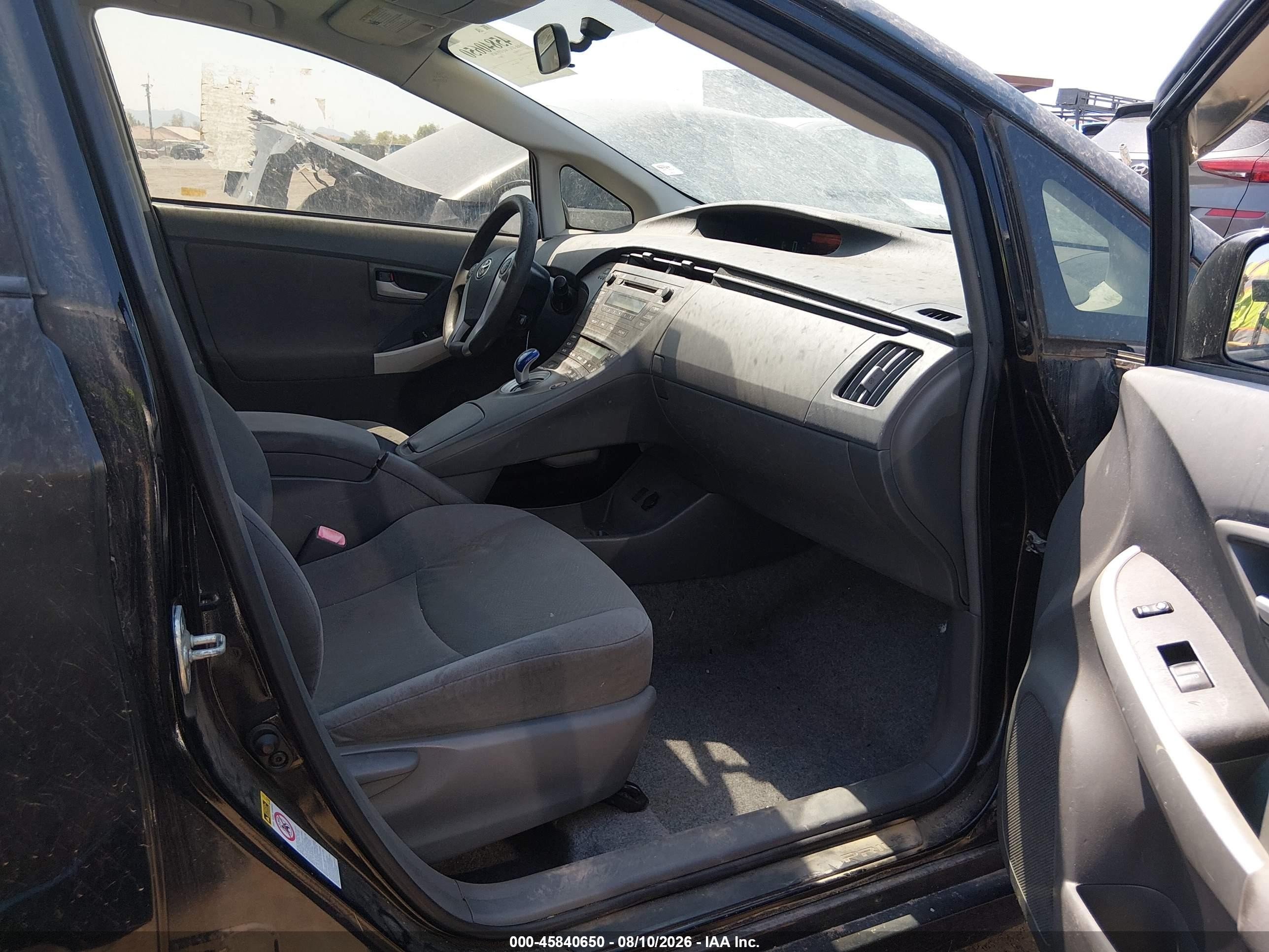 2011 Toyota Prius Two Black vin: JTDKN3DUXB5331425