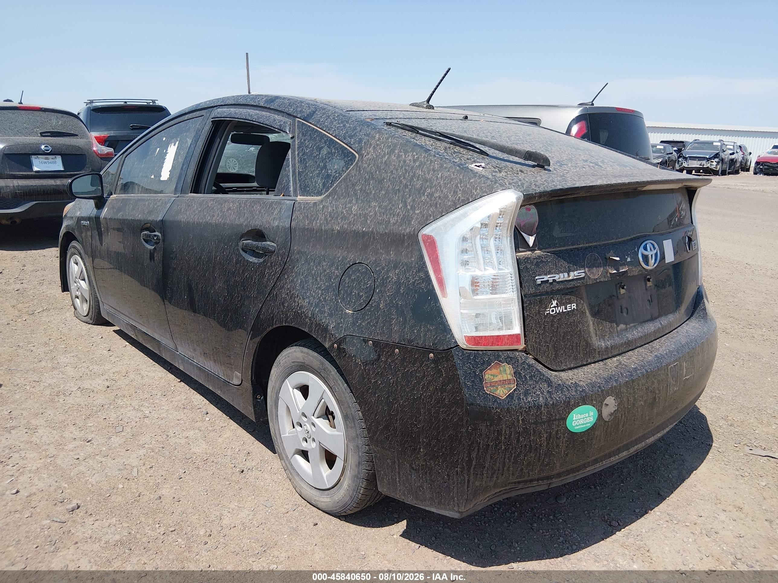 2011 Toyota Prius Two Black vin: JTDKN3DUXB5331425