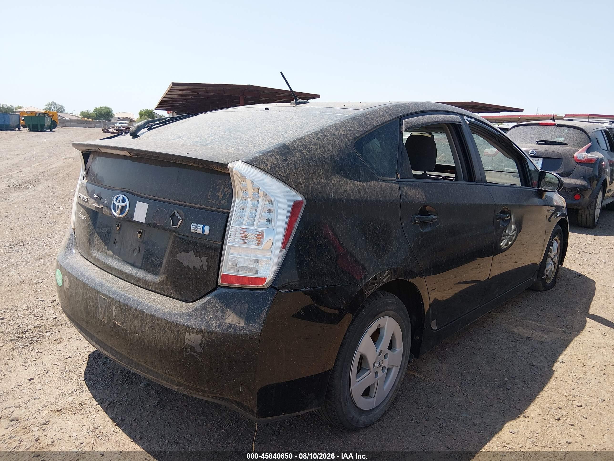 2011 Toyota Prius Two Black vin: JTDKN3DUXB5331425