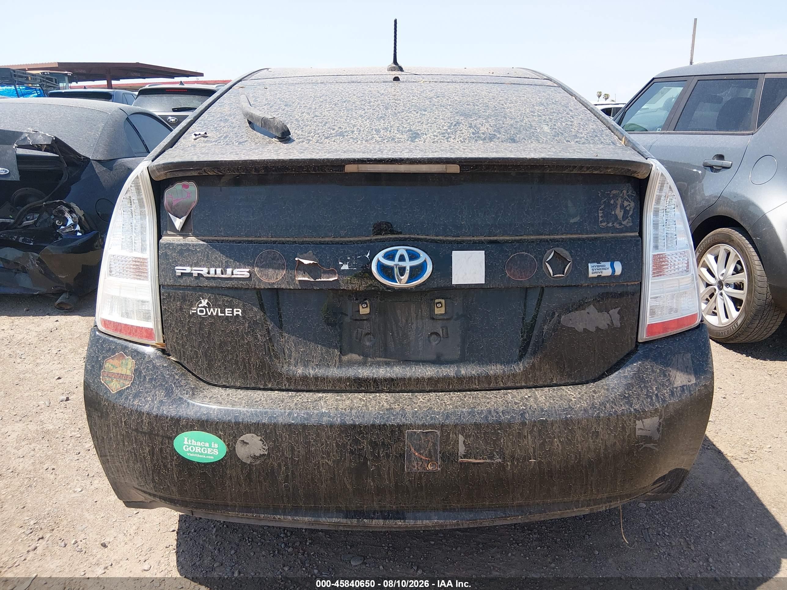 2011 Toyota Prius Two Black vin: JTDKN3DUXB5331425