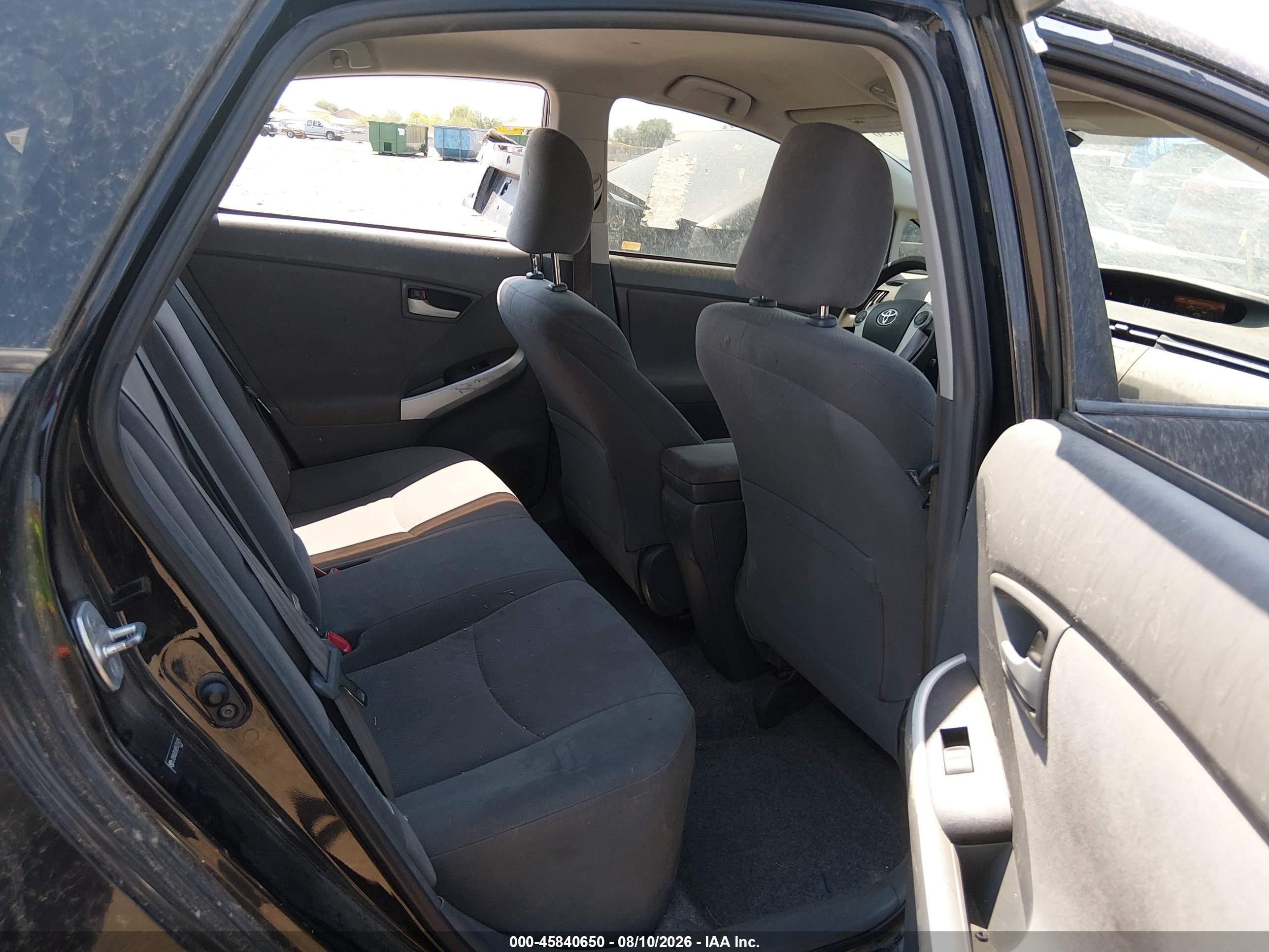 2011 Toyota Prius Two Black vin: JTDKN3DUXB5331425