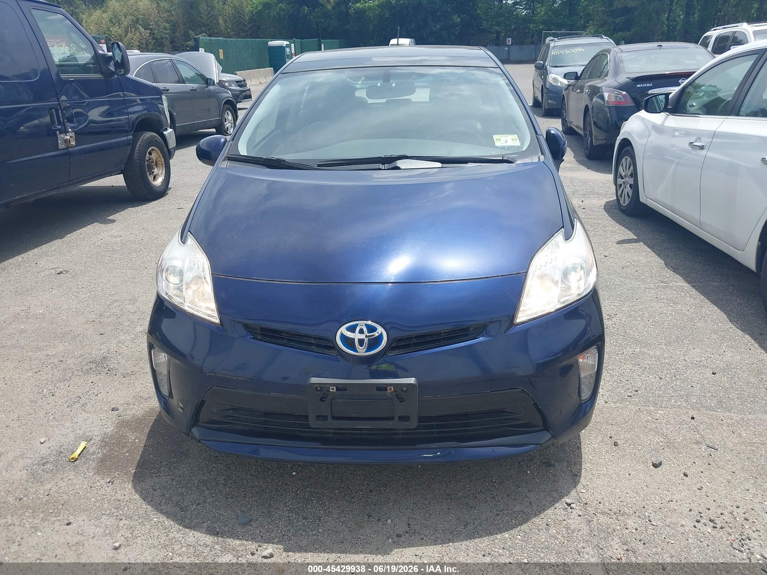 2012 Toyota Prius Four Blue vin: JTDKN3DUXC1483861