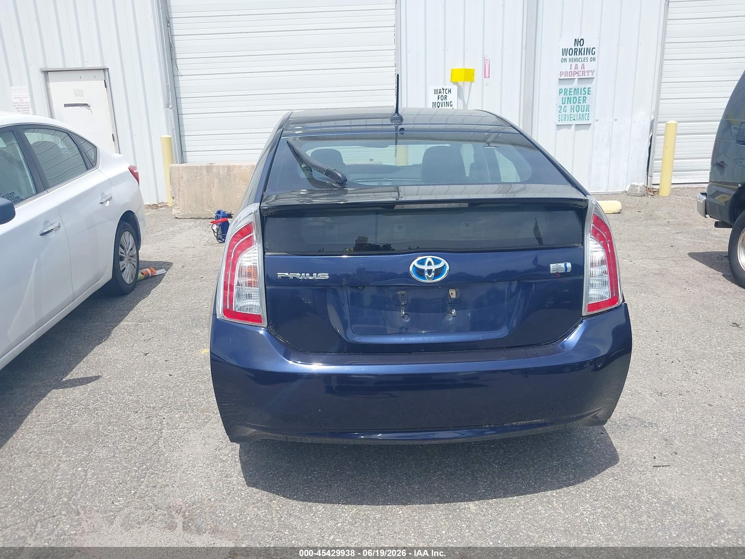 2012 Toyota Prius Four Blue vin: JTDKN3DUXC1483861