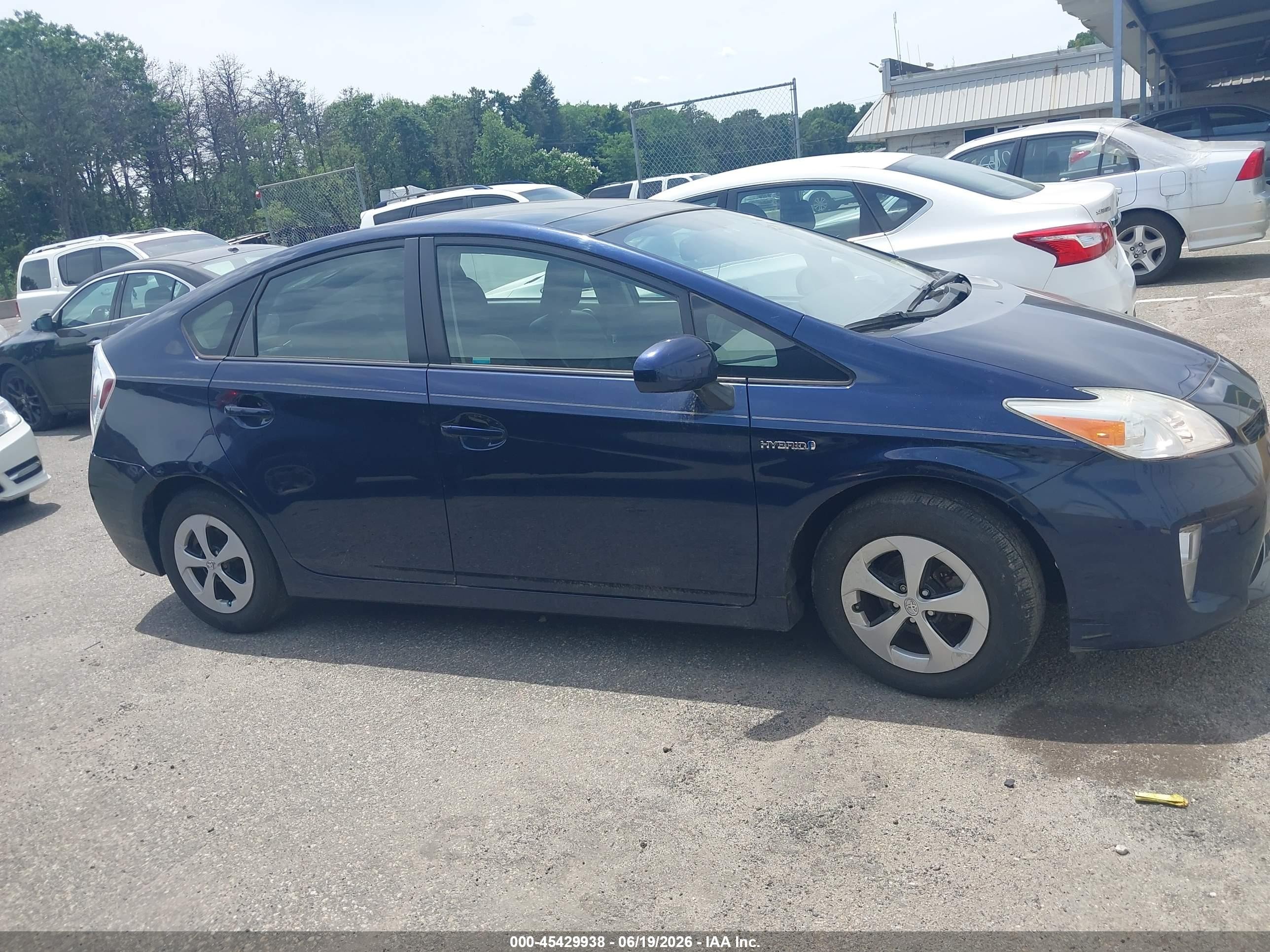 2012 Toyota Prius Four Blue vin: JTDKN3DUXC1483861