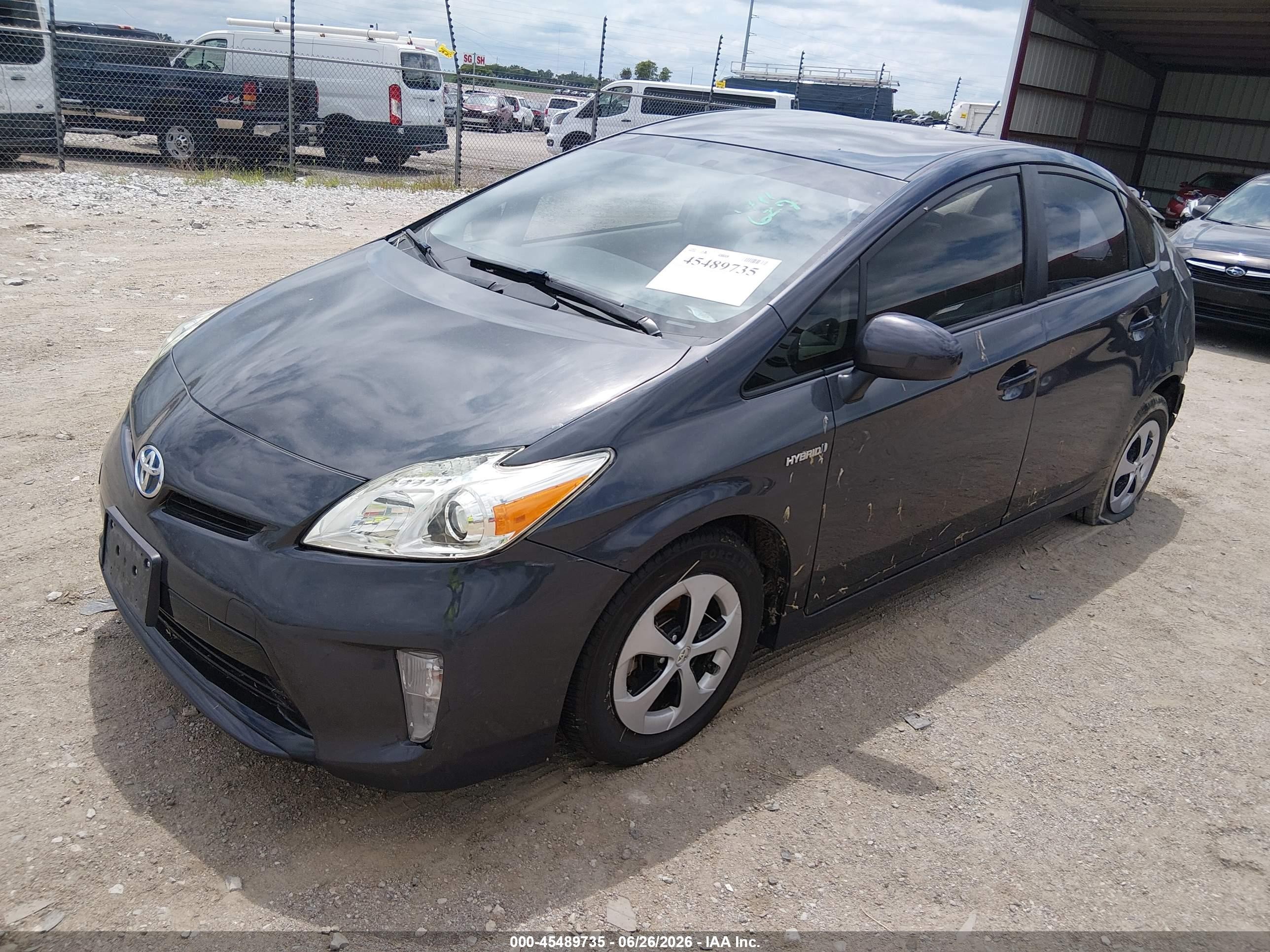 2012 Toyota Prius Two Gray vin: JTDKN3DUXC1486419