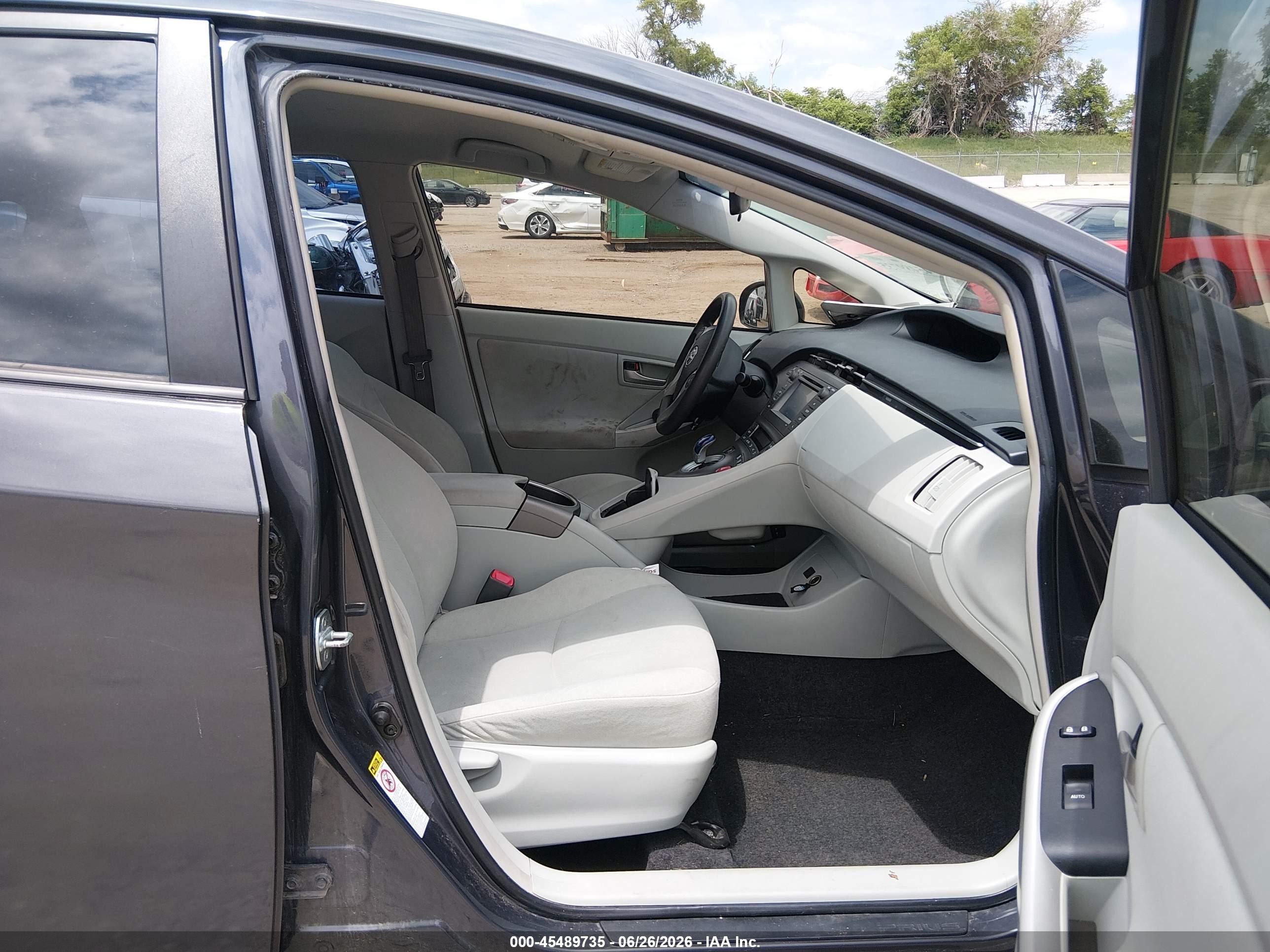 2012 Toyota Prius Two Gray vin: JTDKN3DUXC1486419