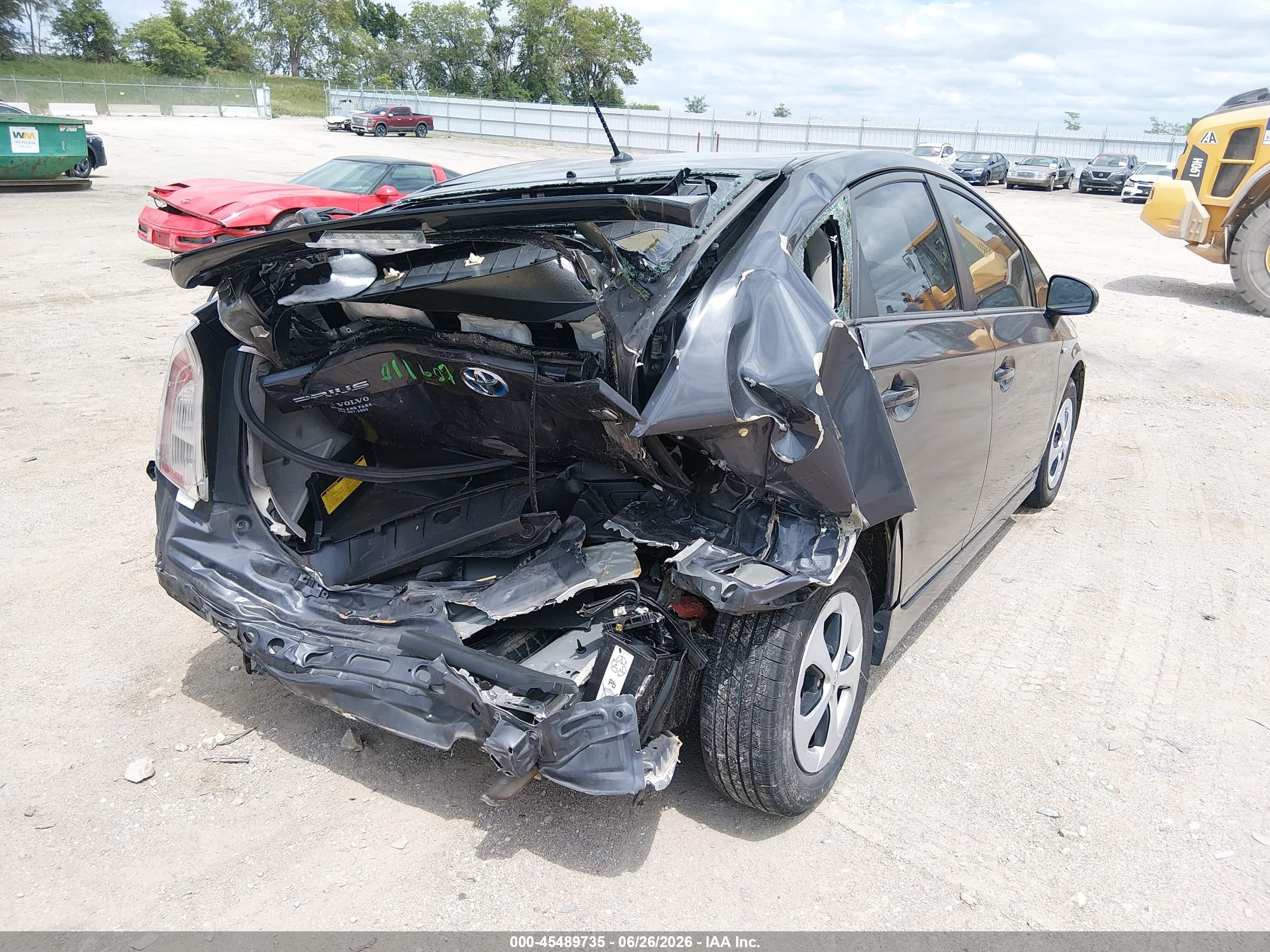 2012 Toyota Prius Two Gray vin: JTDKN3DUXC1486419