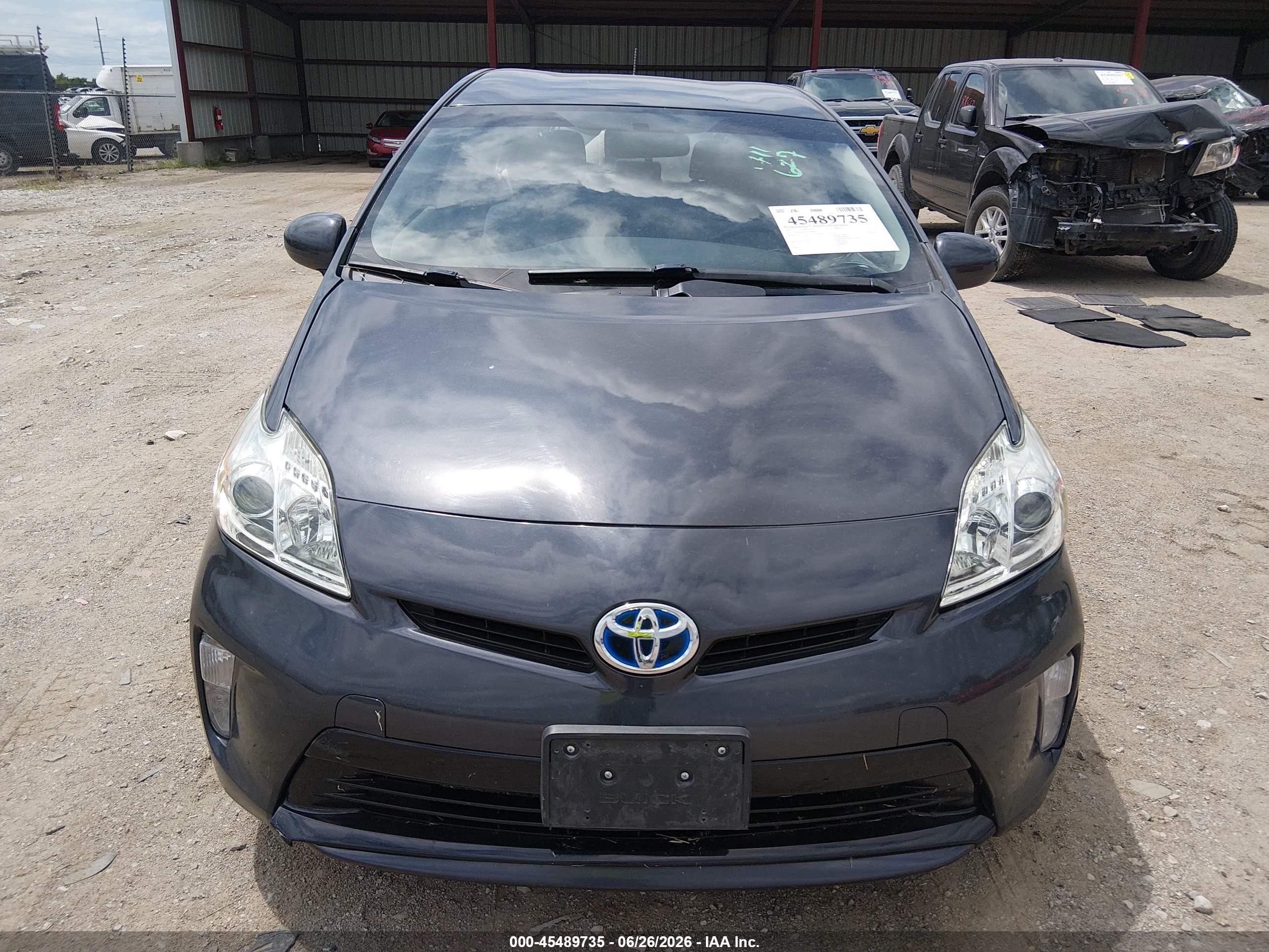2012 Toyota Prius Two Gray vin: JTDKN3DUXC1486419