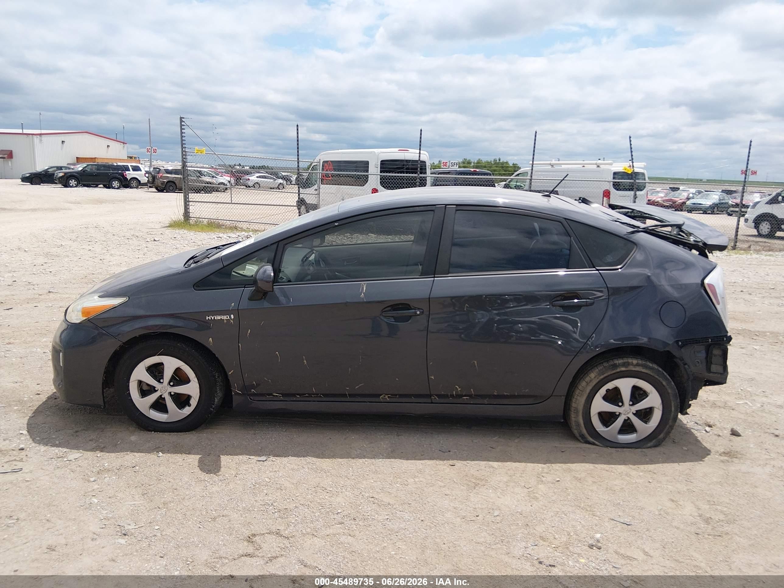 2012 Toyota Prius Two Gray vin: JTDKN3DUXC1486419