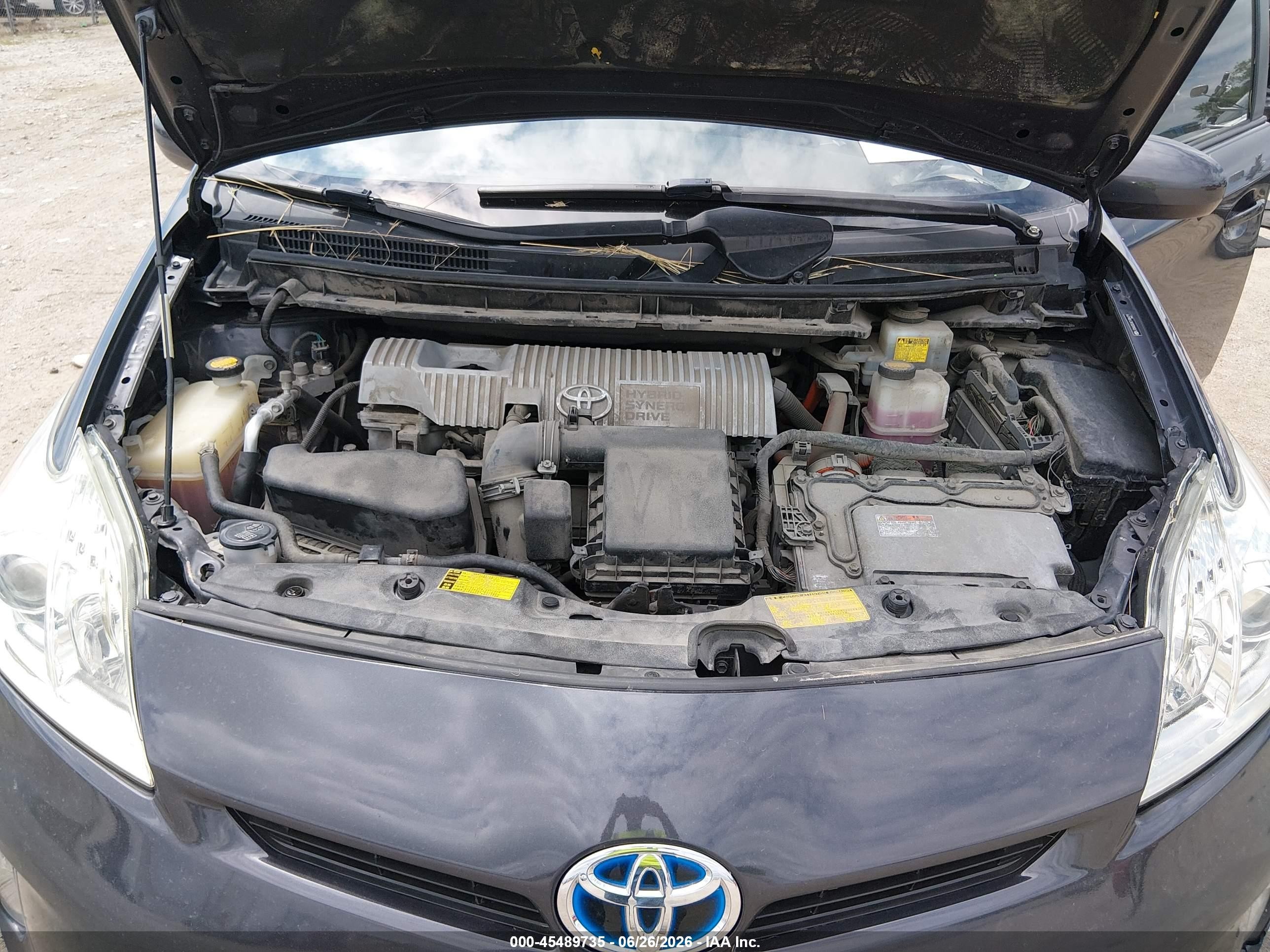 2012 Toyota Prius Two Gray vin: JTDKN3DUXC1486419