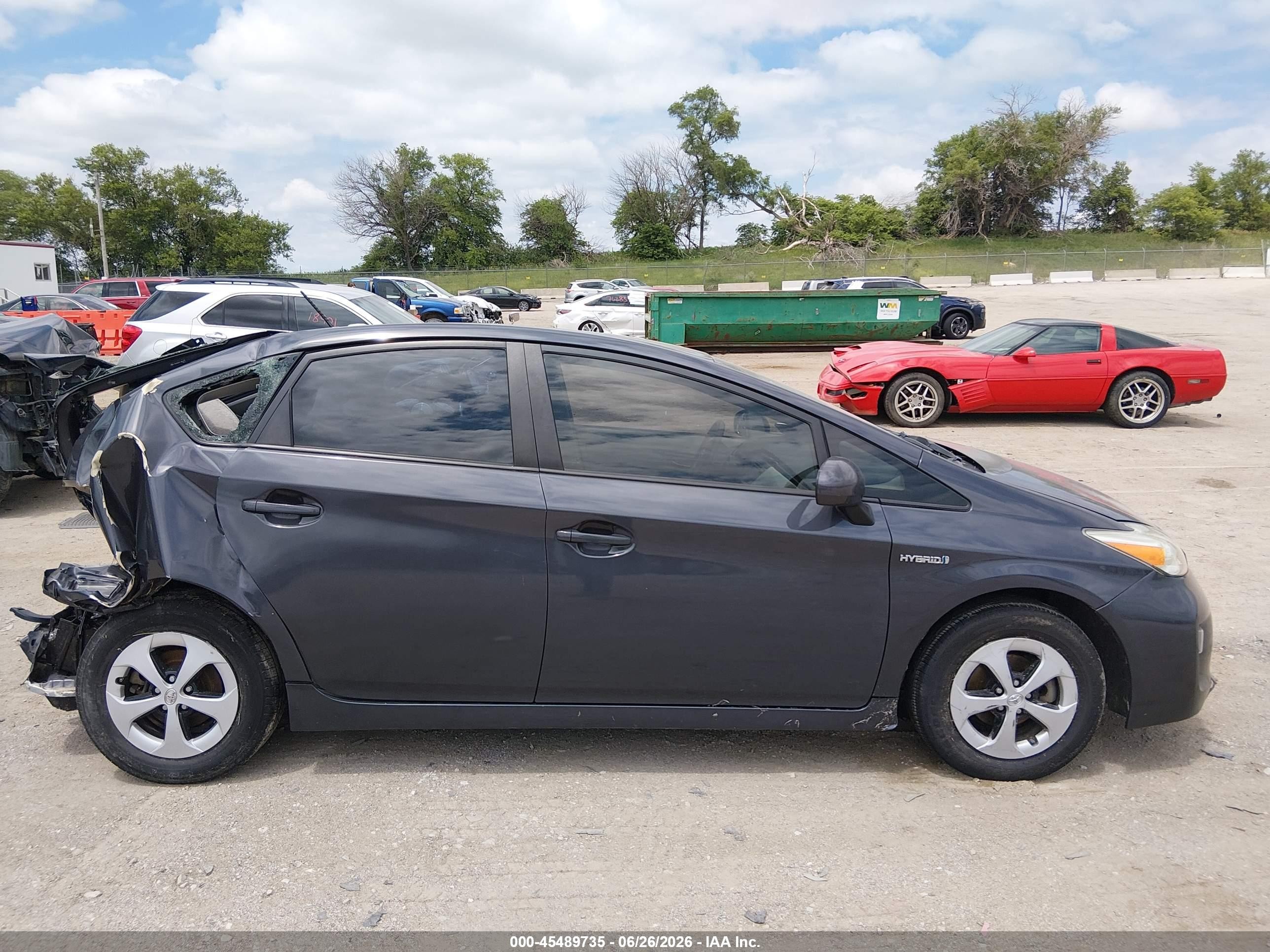 2012 Toyota Prius Two Gray vin: JTDKN3DUXC1486419